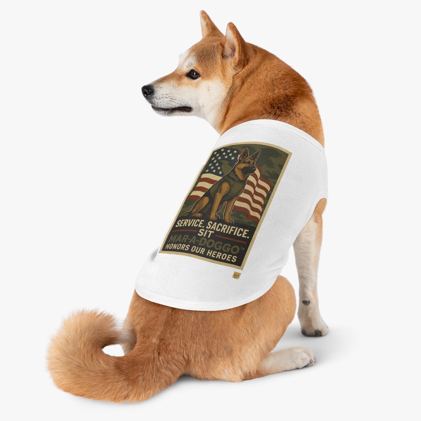 Service Sacrifice Sit Dog Tank Top