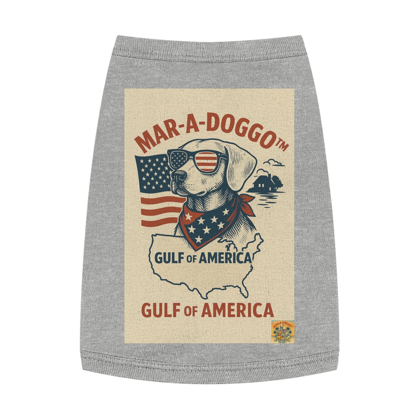 Gulf of America Say It Twice Dog Tank Top