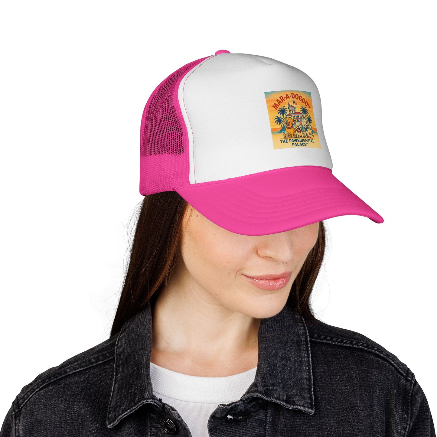 Pawsidential Palace Trucker Cap (One Size Fits Most)