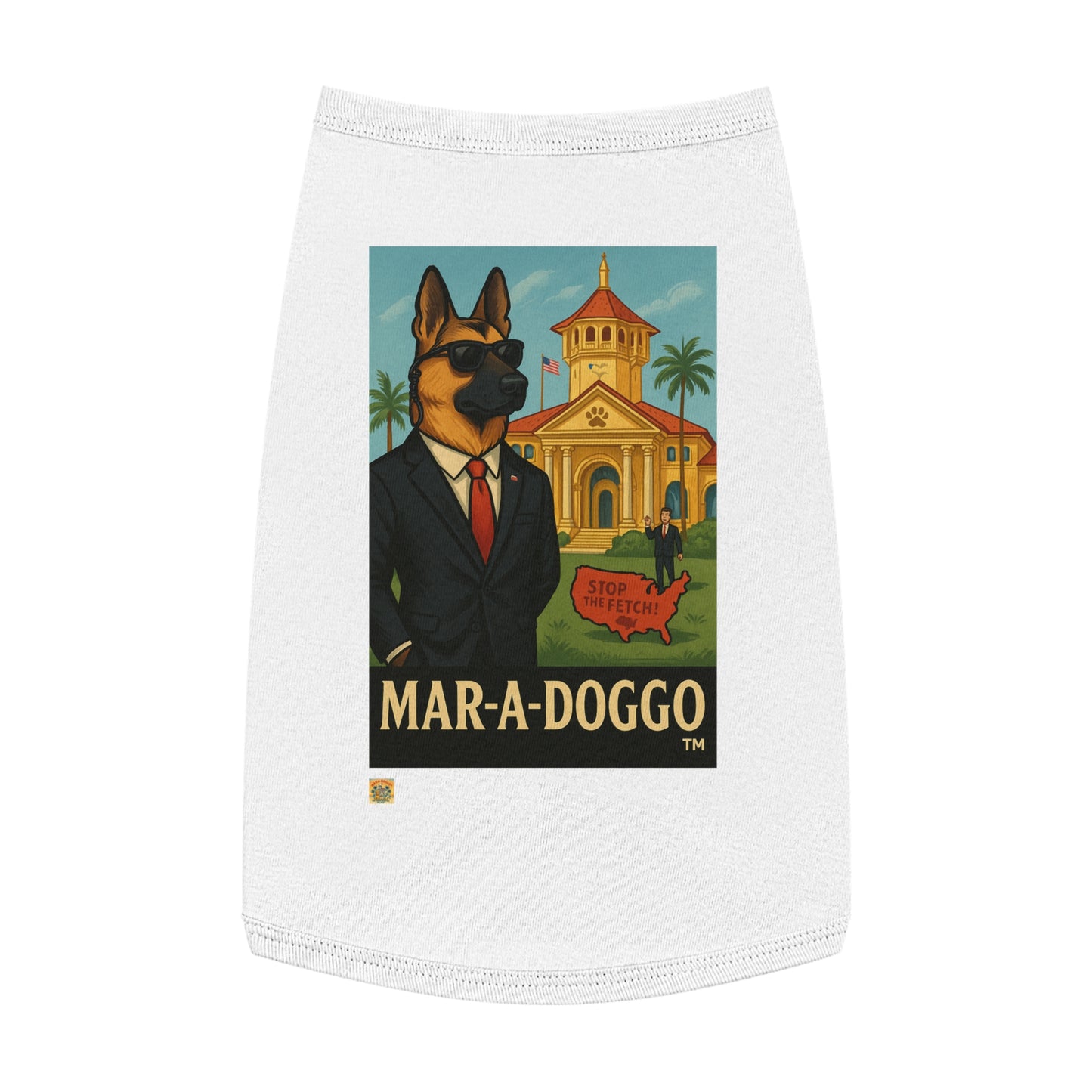 Secret Service Pup Dog Tank Top