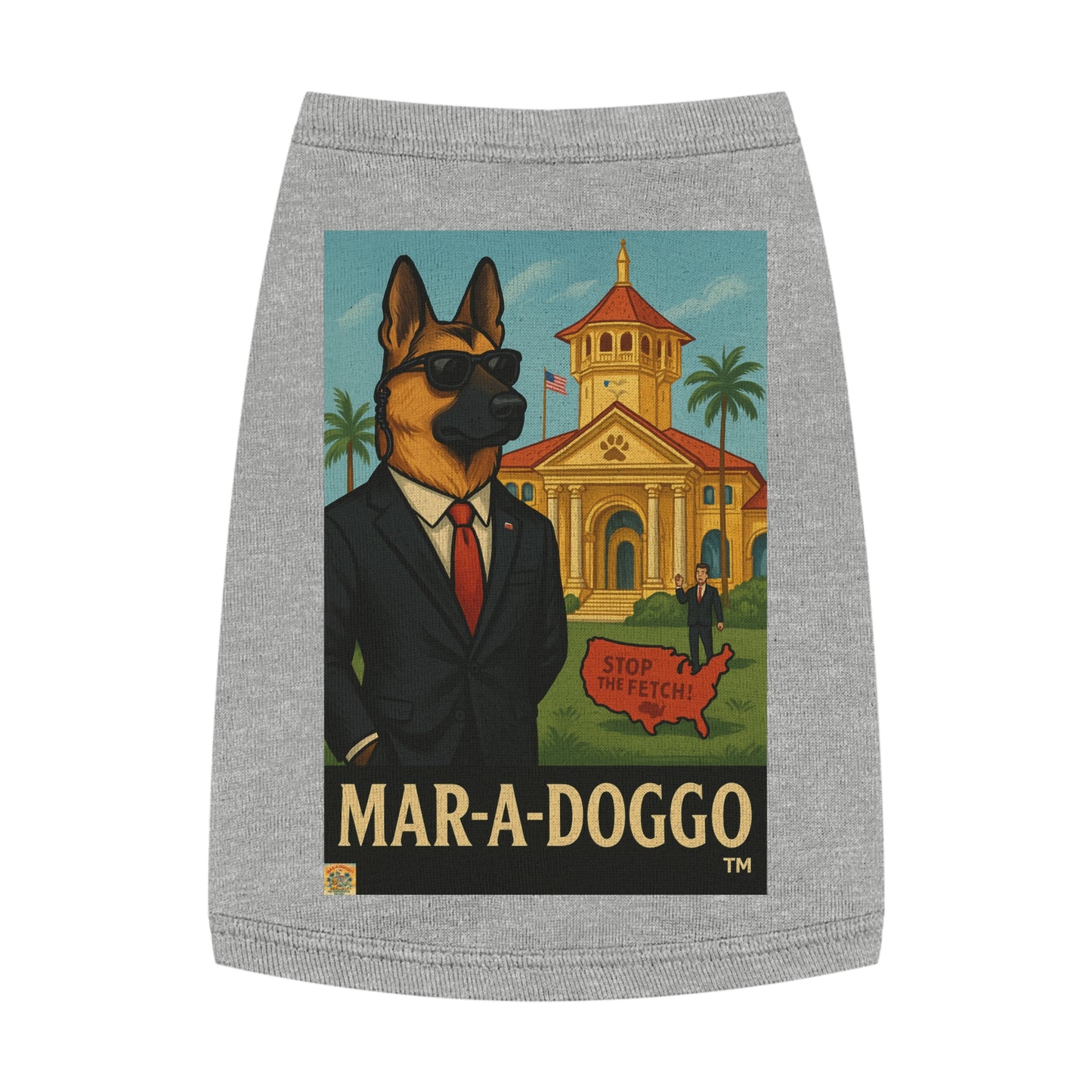 Secret Service Pup Dog Tank Top