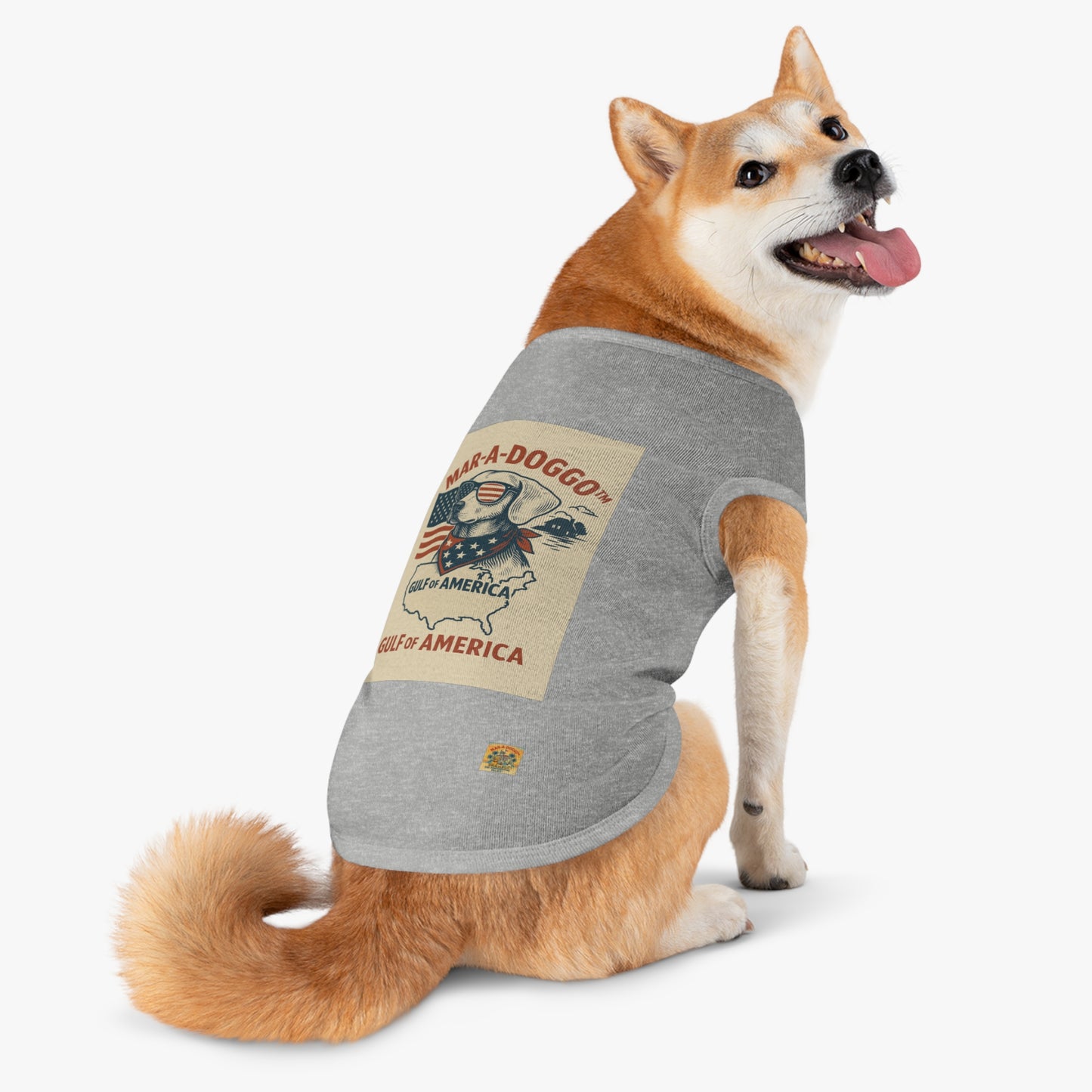 Gulf of America Say It Twice Dog Tank Top