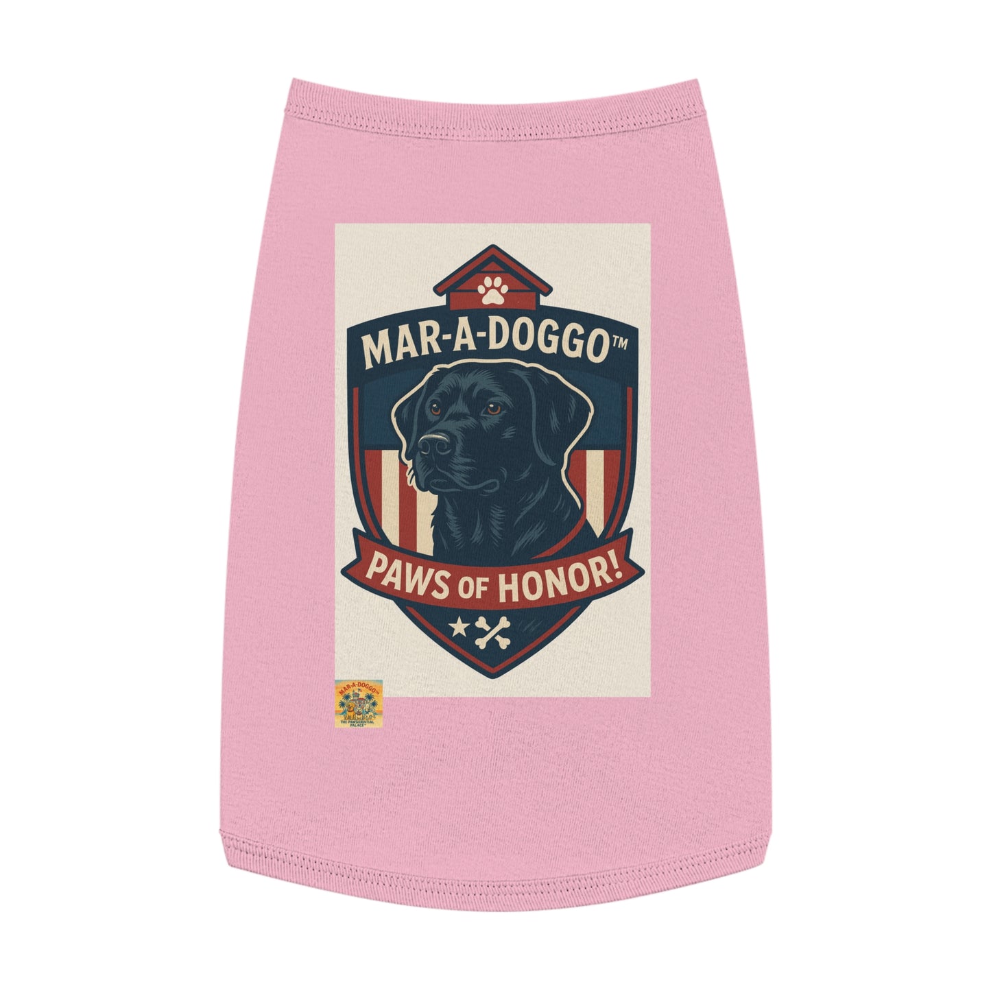 Paws of Honor Emblem Style Dog Tank Top