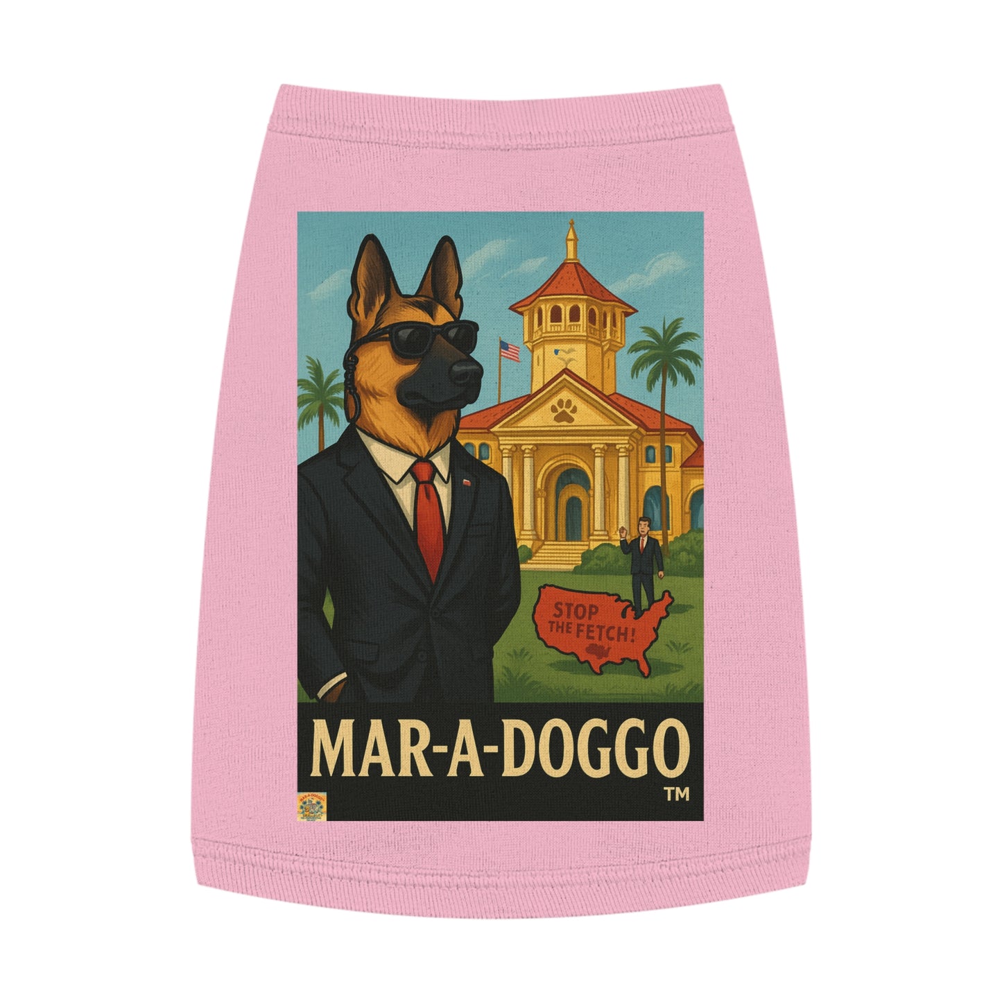 Secret Service Pup Dog Tank Top