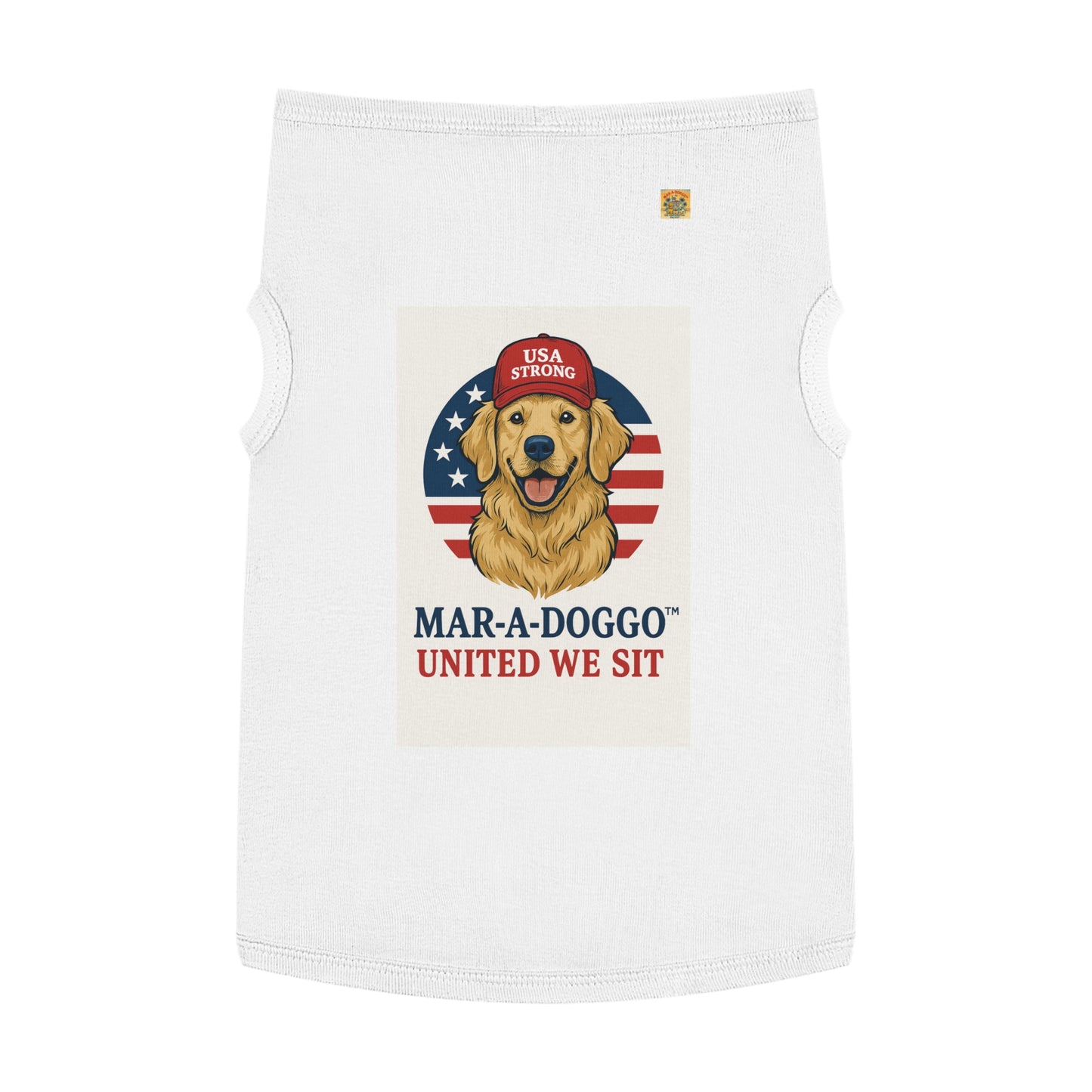 United We Sit Dog Tank Top