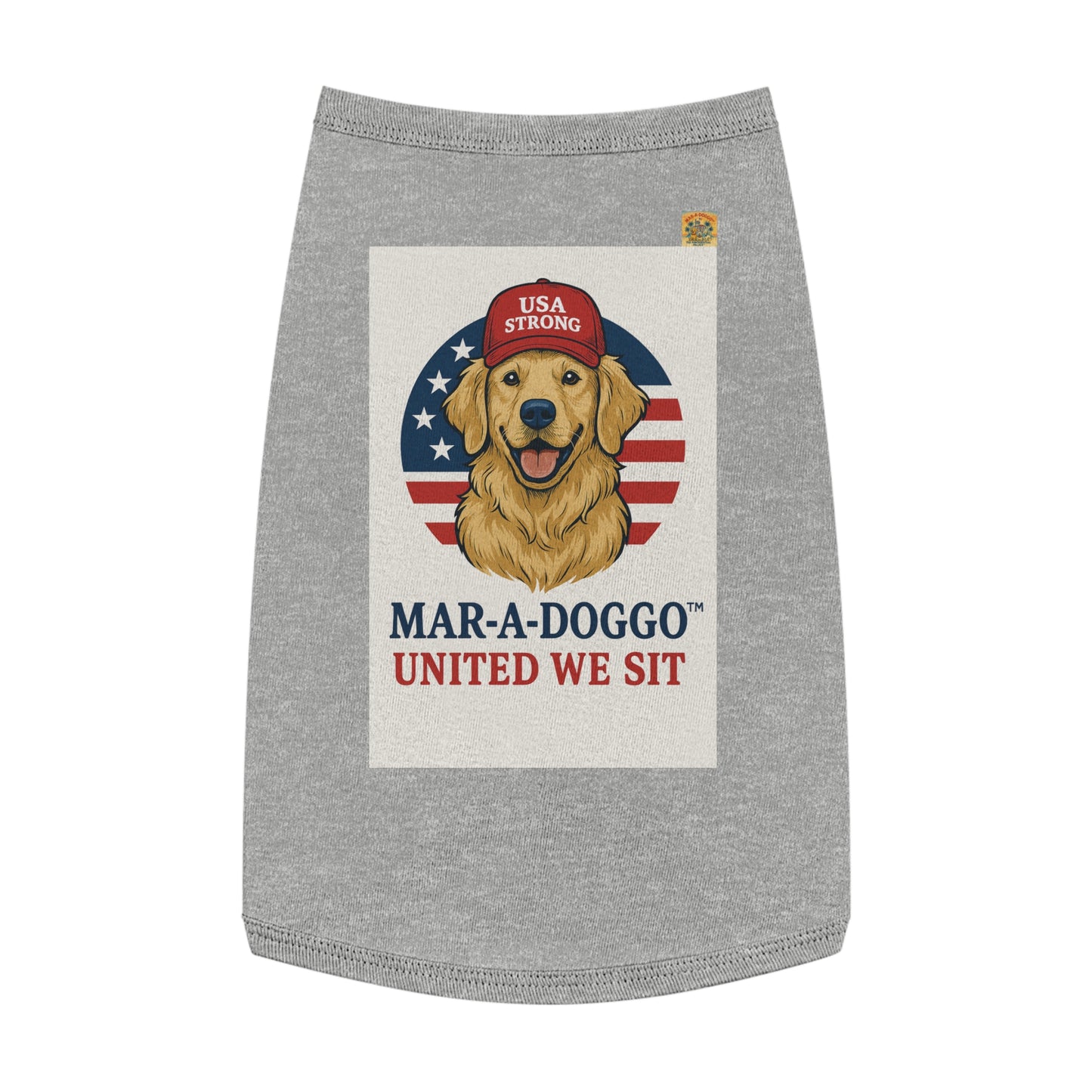 United We Sit Dog Tank Top