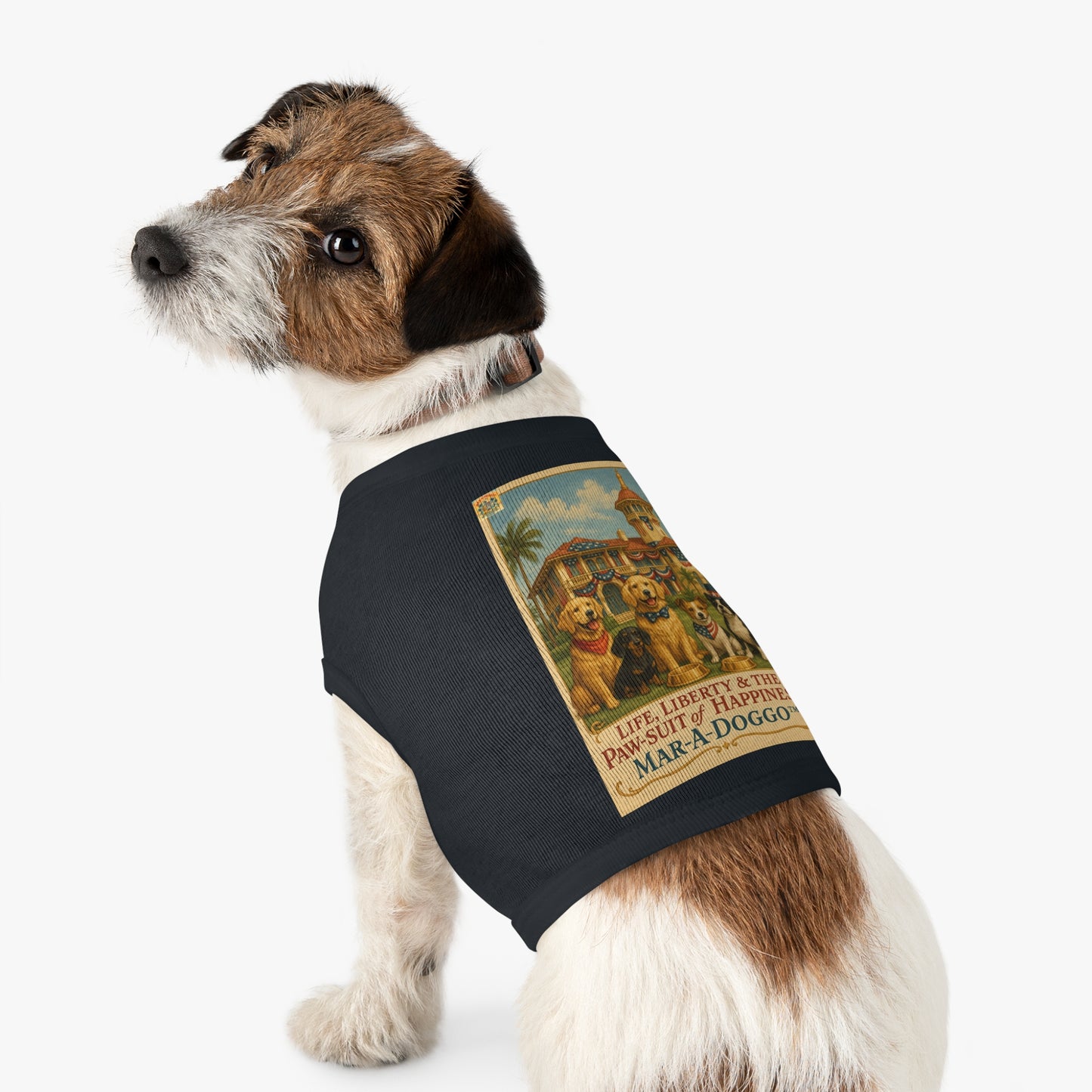 Life Liberty & The Paw-suit of Happiness Dog Tank Top