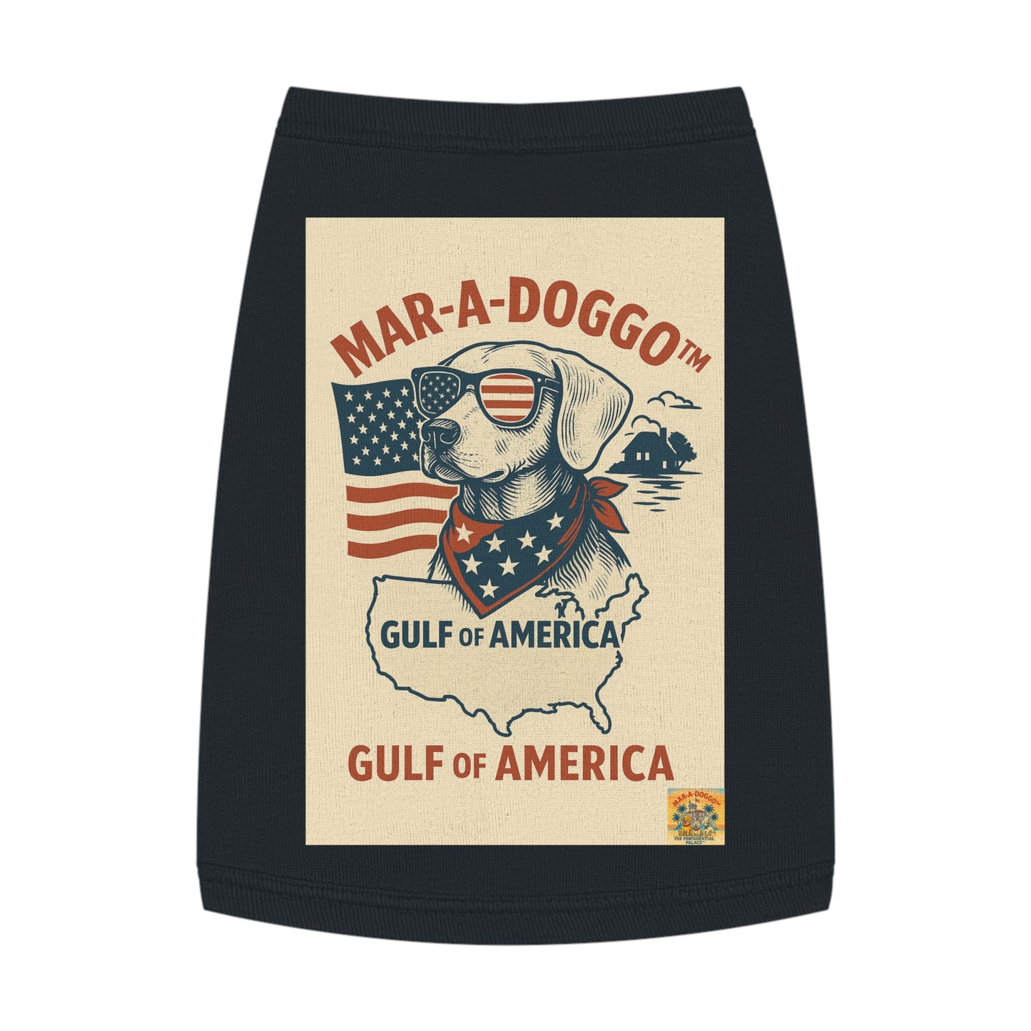 Gulf of America Say It Twice Dog Tank Top
