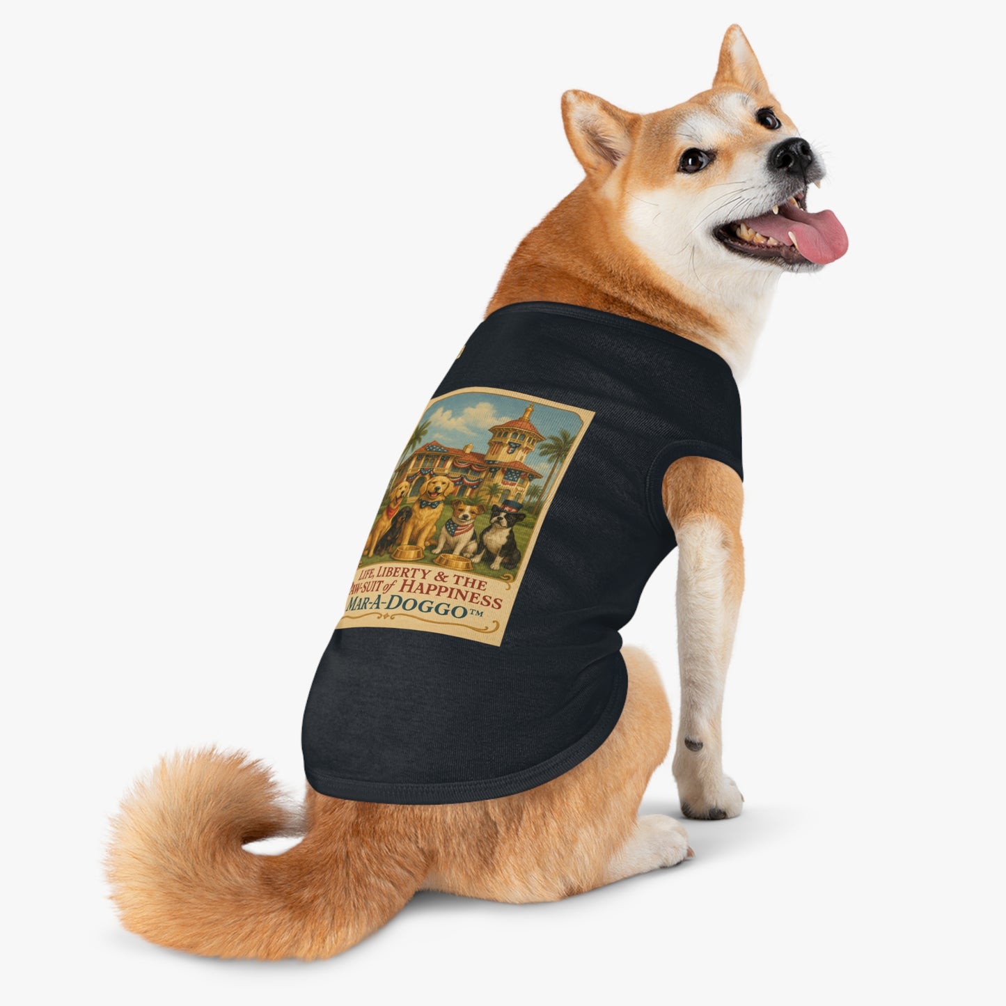 Life Liberty & The Paw-suit of Happiness Dog Tank Top