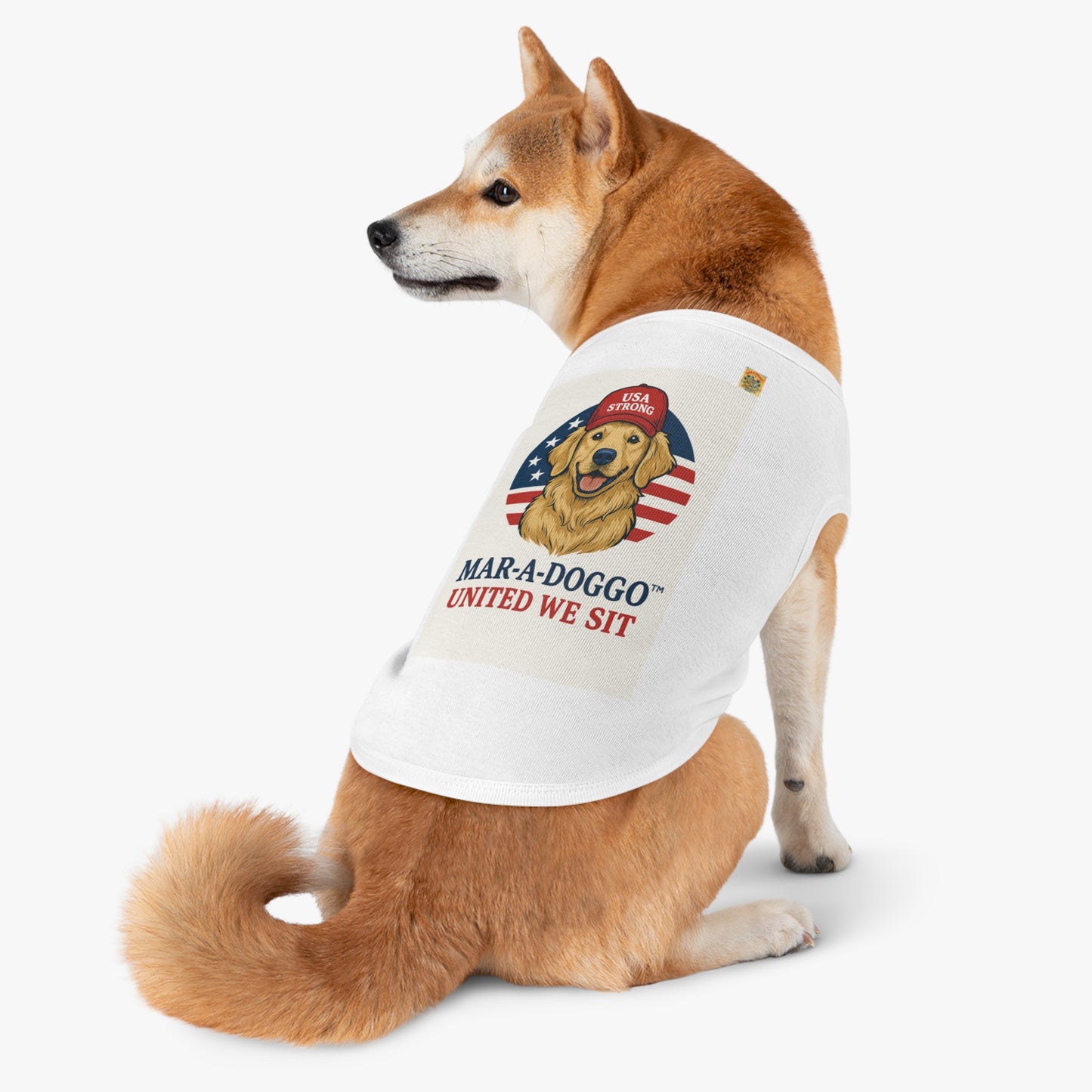 United We Sit Dog Tank Top