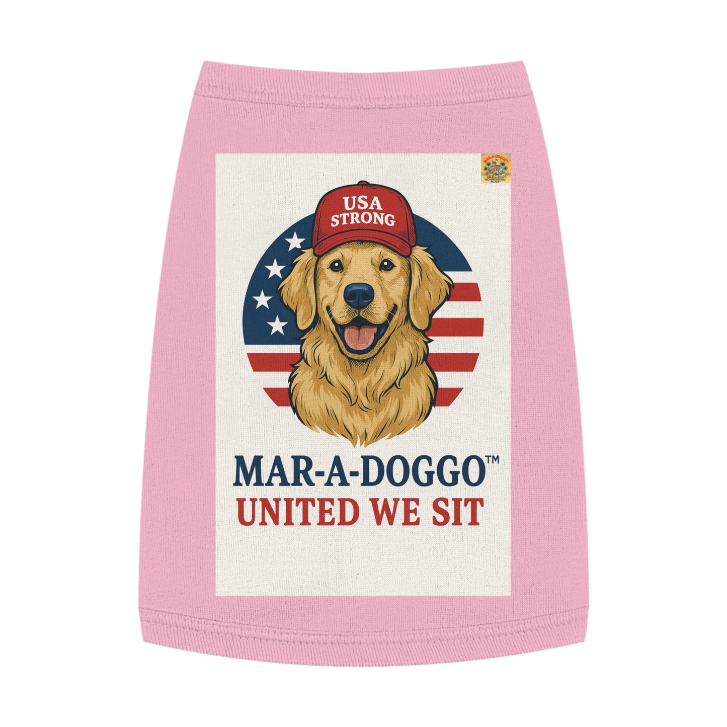 United We Sit Dog Tank Top