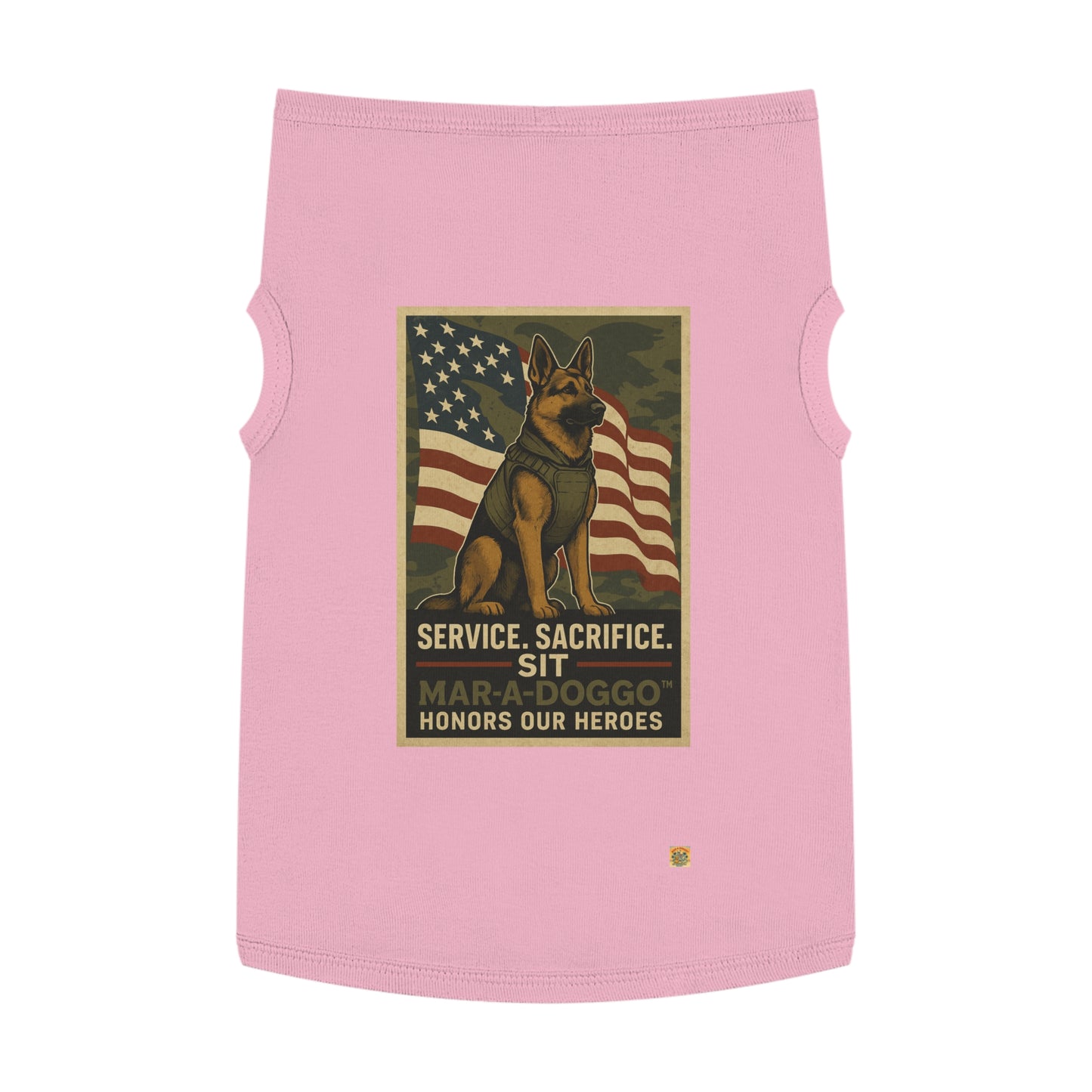 Service Sacrifice Sit Dog Tank Top