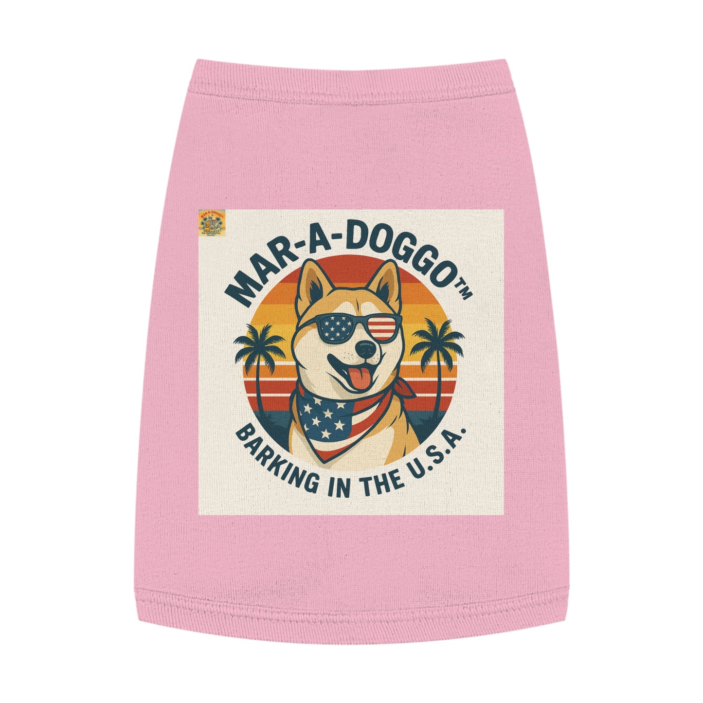 Barking In The USA Dog Tank Top