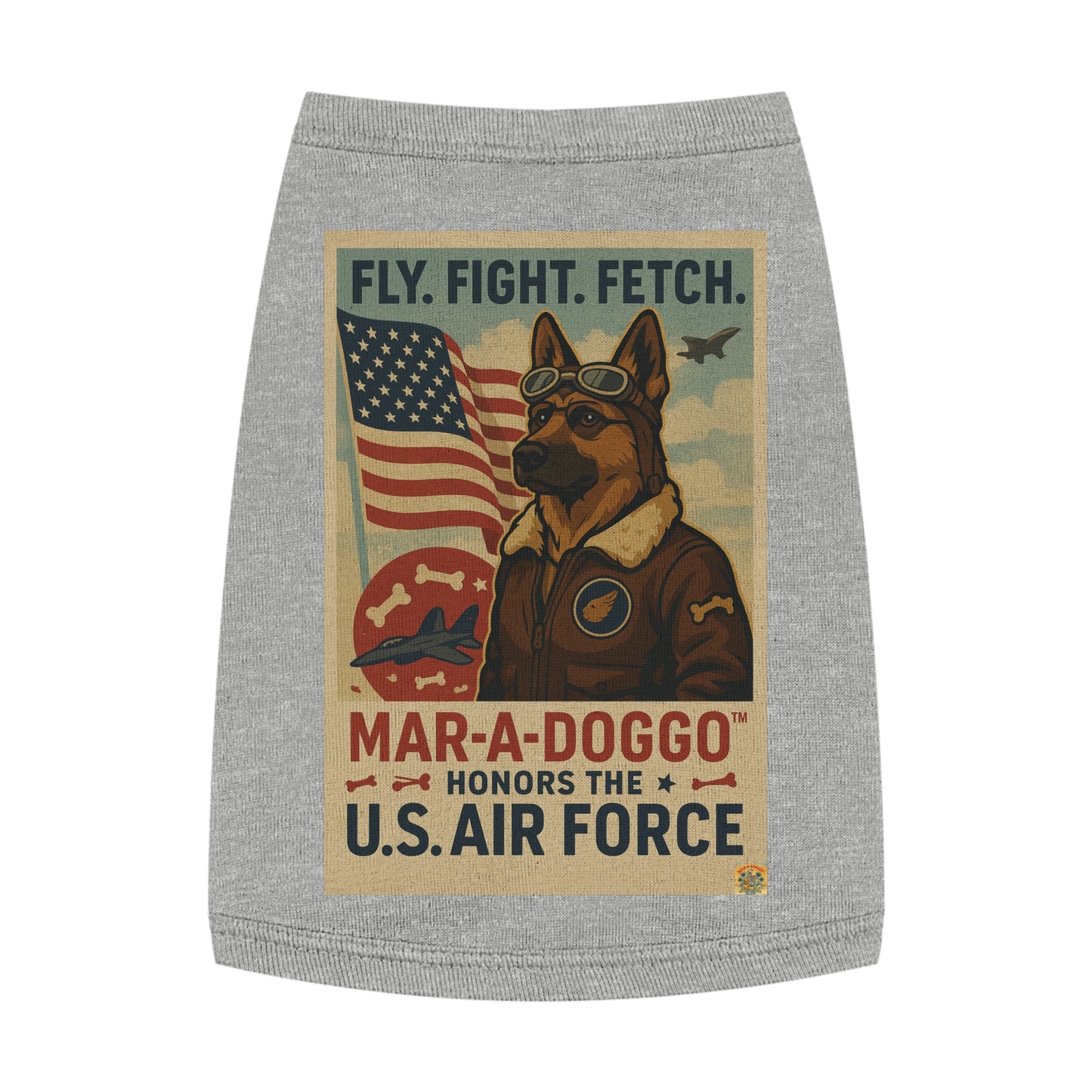 Fly Fight Fetch Mark 1 Dog Tank Top