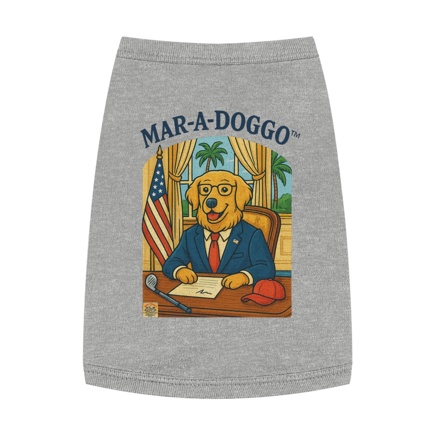 Palm Beach Style Dog Tank Top