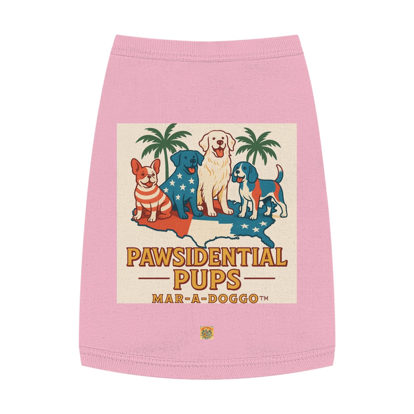 Pawsidential Pups Dog Tank Top