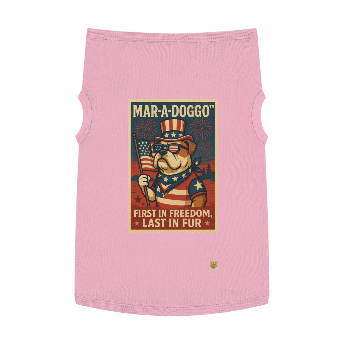 First In Freedom, Last In Fur Dog Tank Top