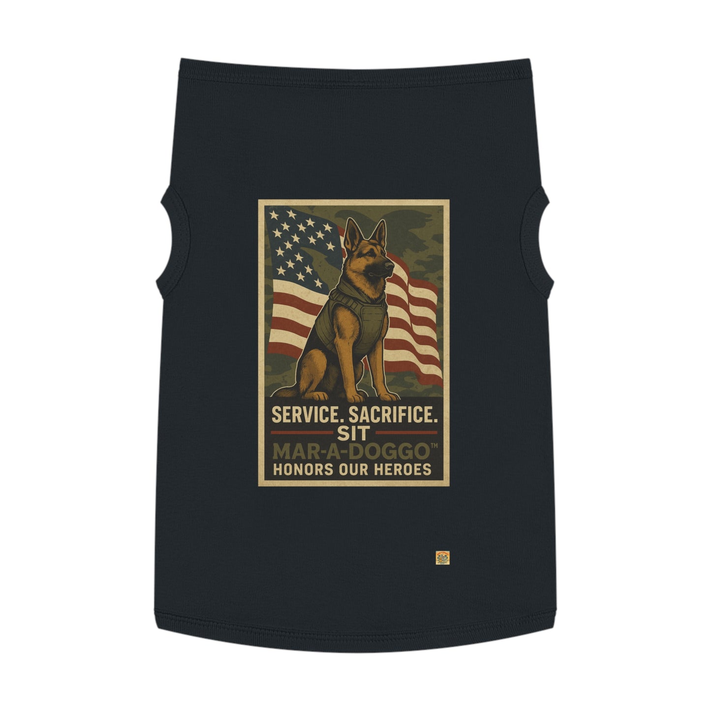 Service Sacrifice Sit Dog Tank Top