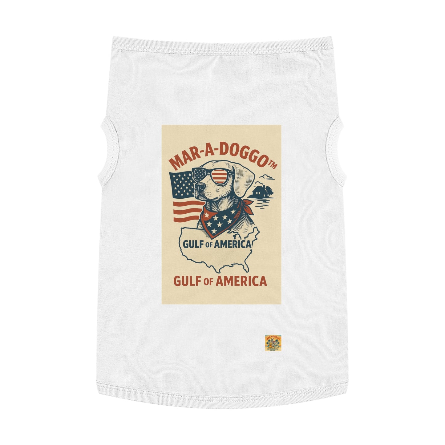Gulf of America Say It Twice Dog Tank Top