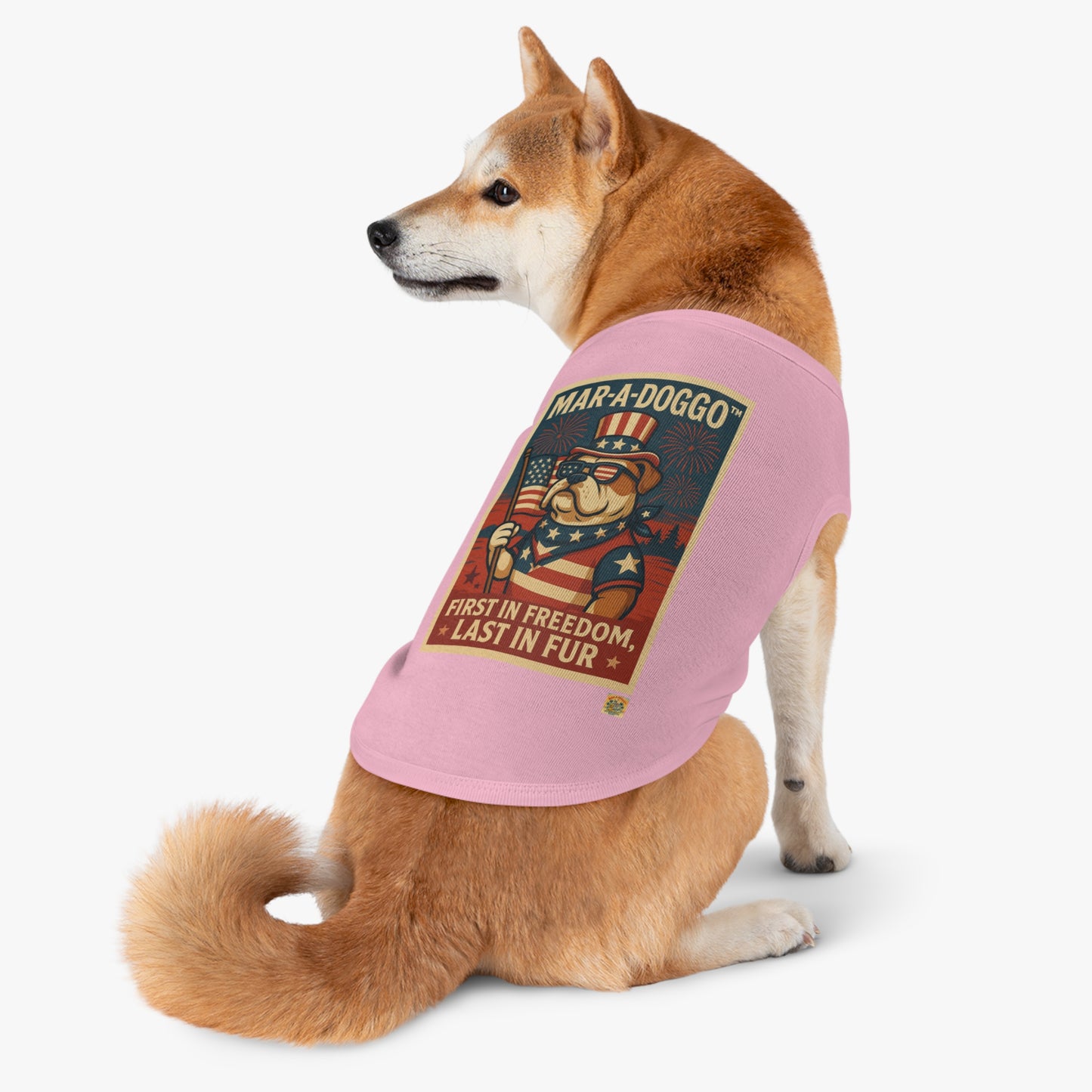 First In Freedom, Last In Fur Dog Tank Top