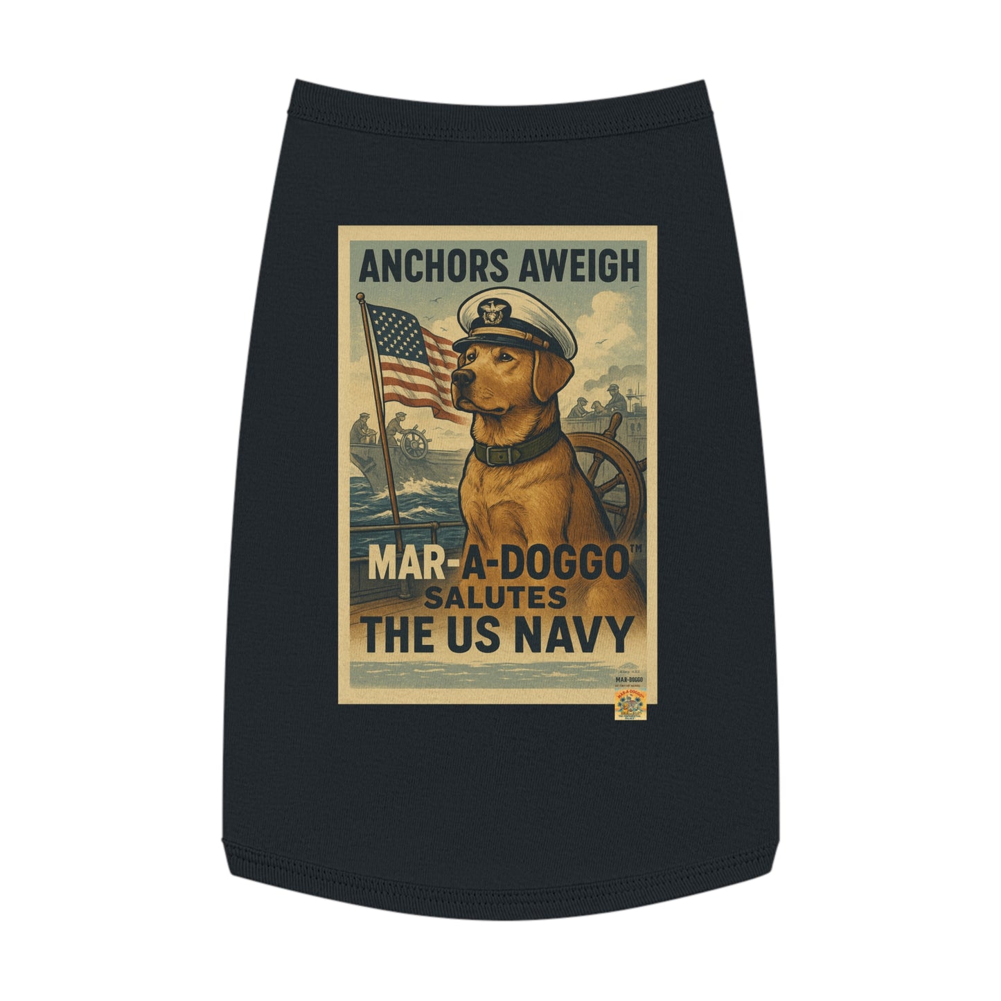 Anchors Aweigh Dog Tank Top