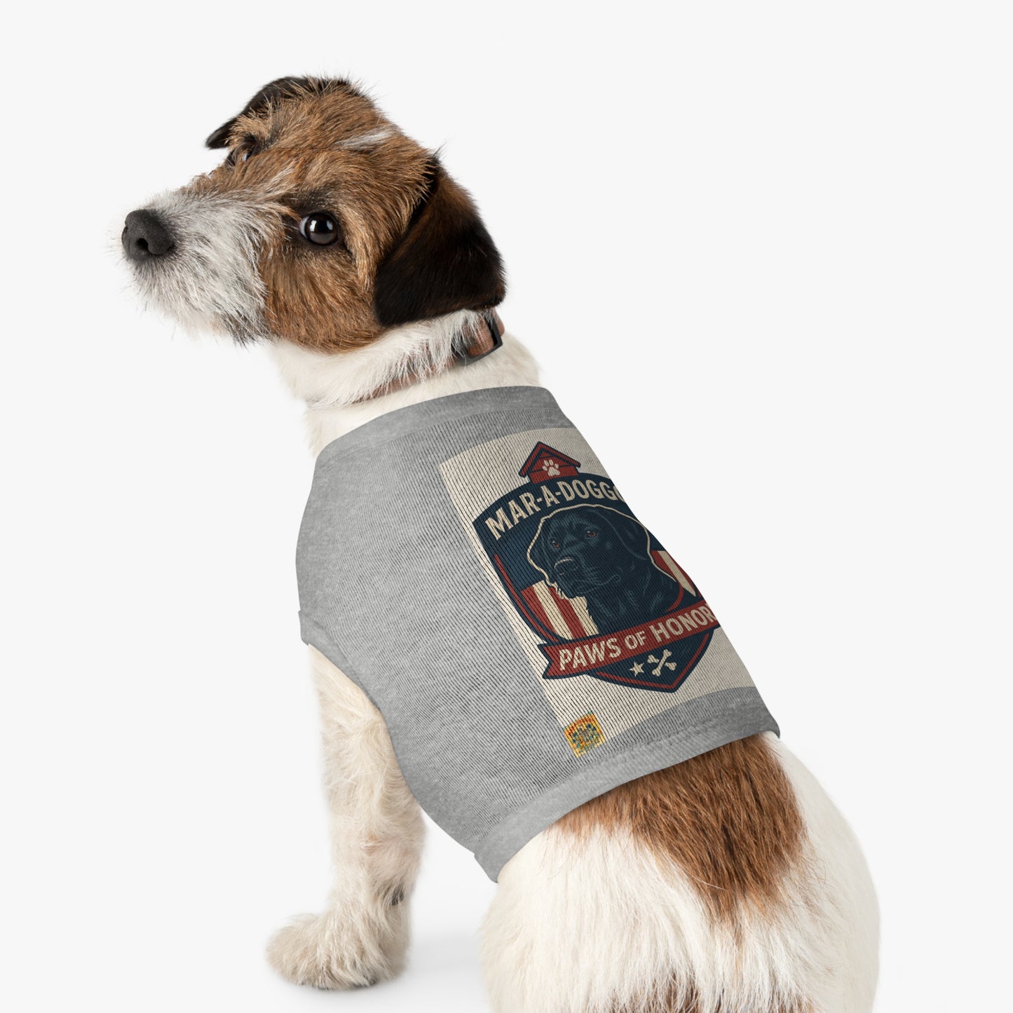 Paws of Honor Emblem Style Dog Tank Top
