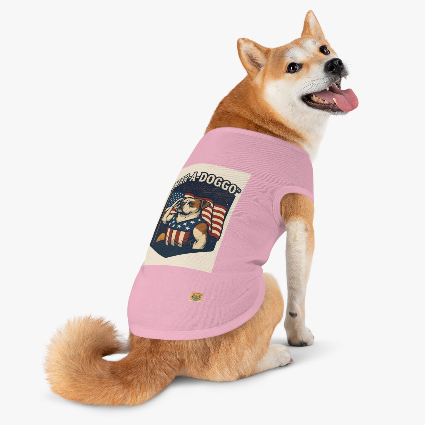 Salute The Flag Dog Tank Top