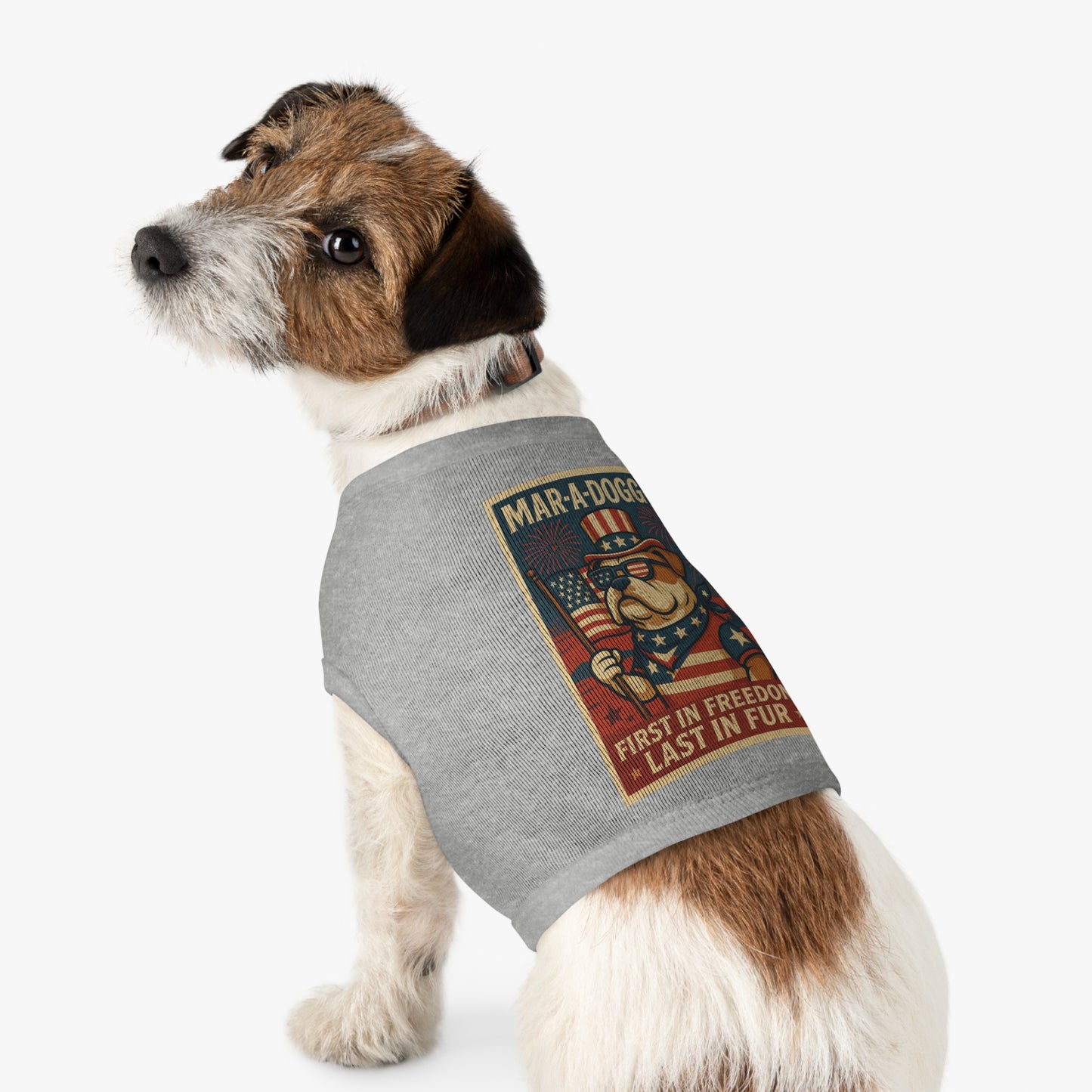 First In Freedom, Last In Fur Dog Tank Top