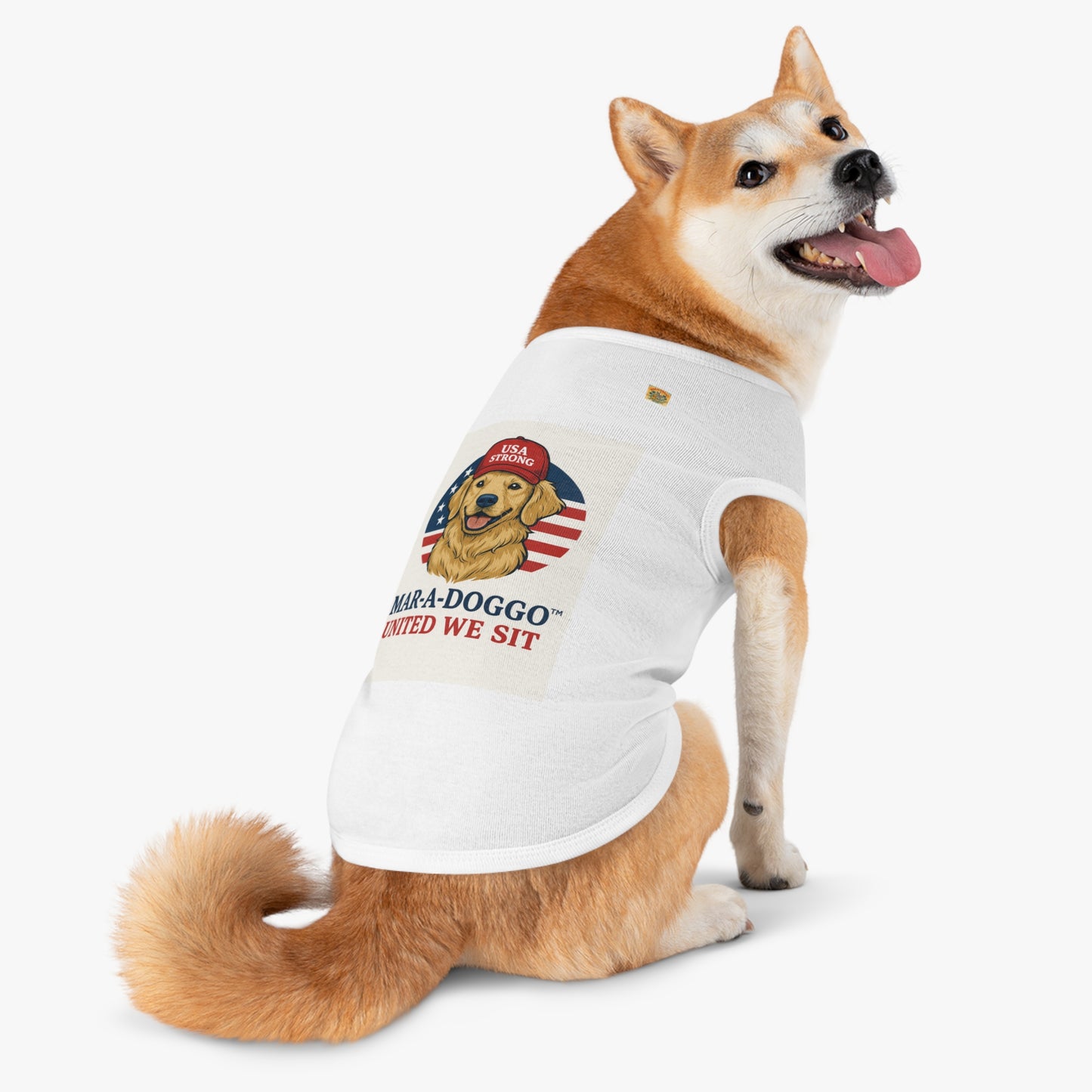 United We Sit Dog Tank Top