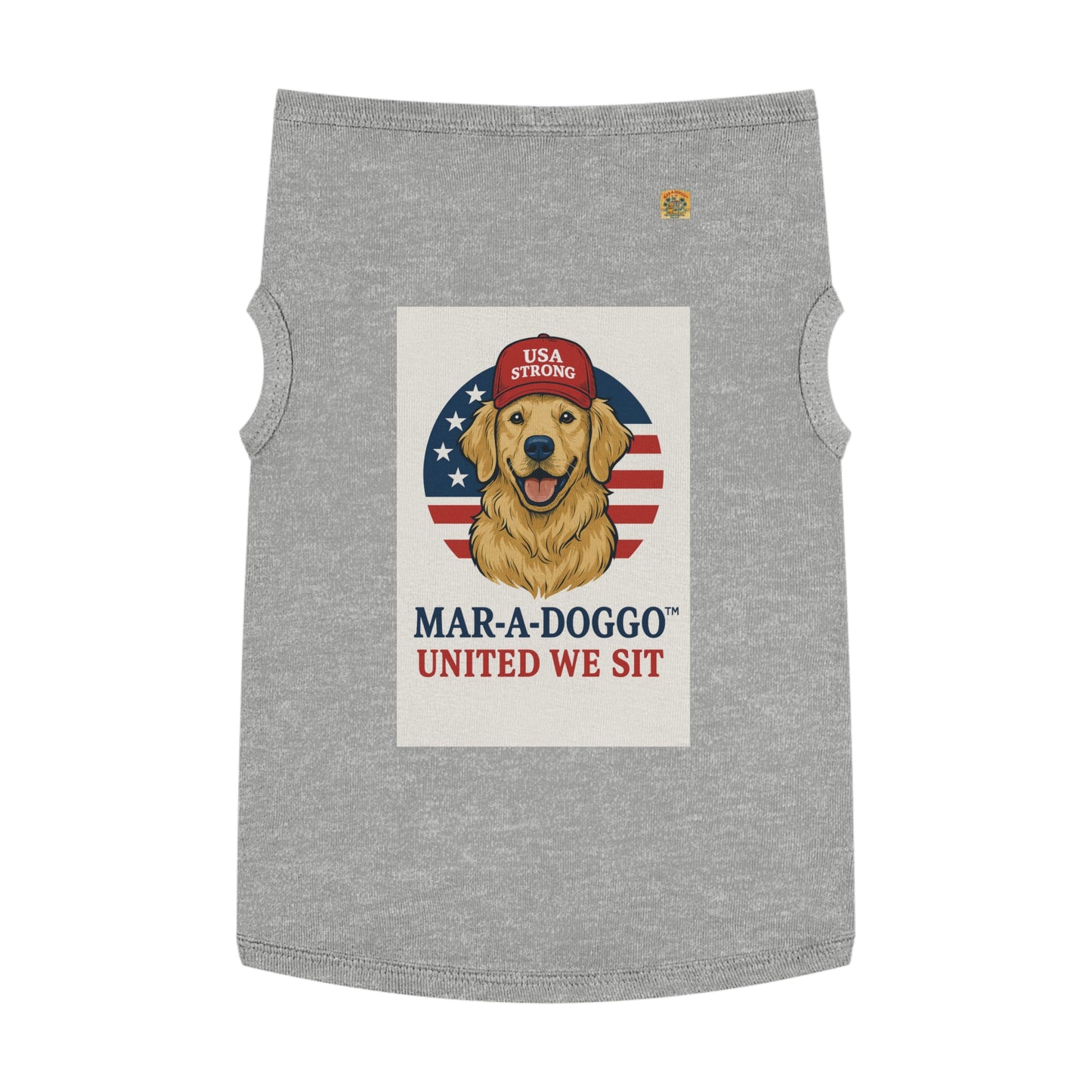 United We Sit Dog Tank Top
