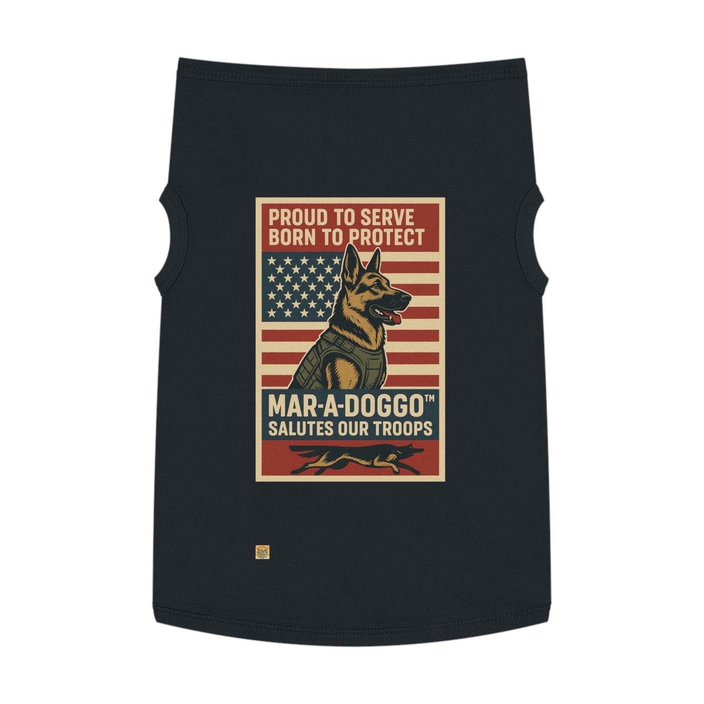 Proud To Serve, Born To Protect Dog Tank Top