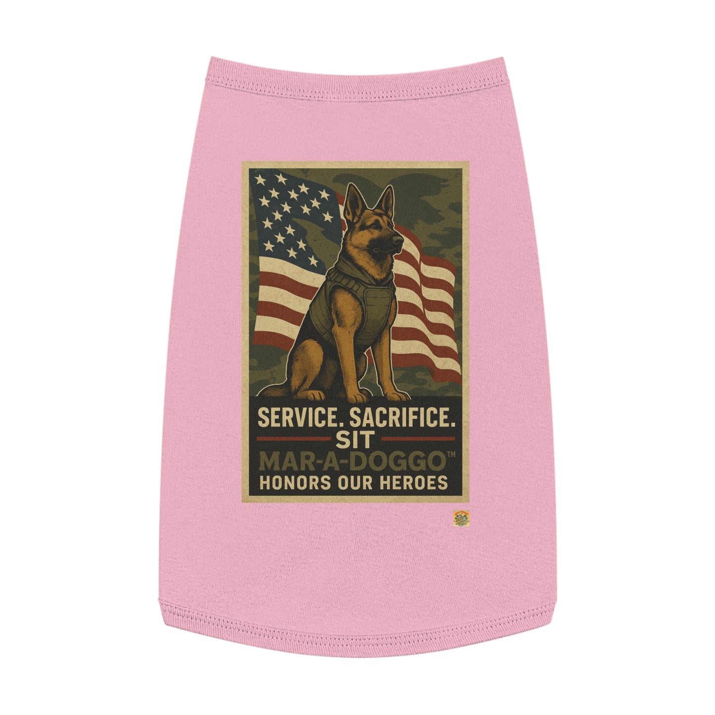 Service Sacrifice Sit Dog Tank Top