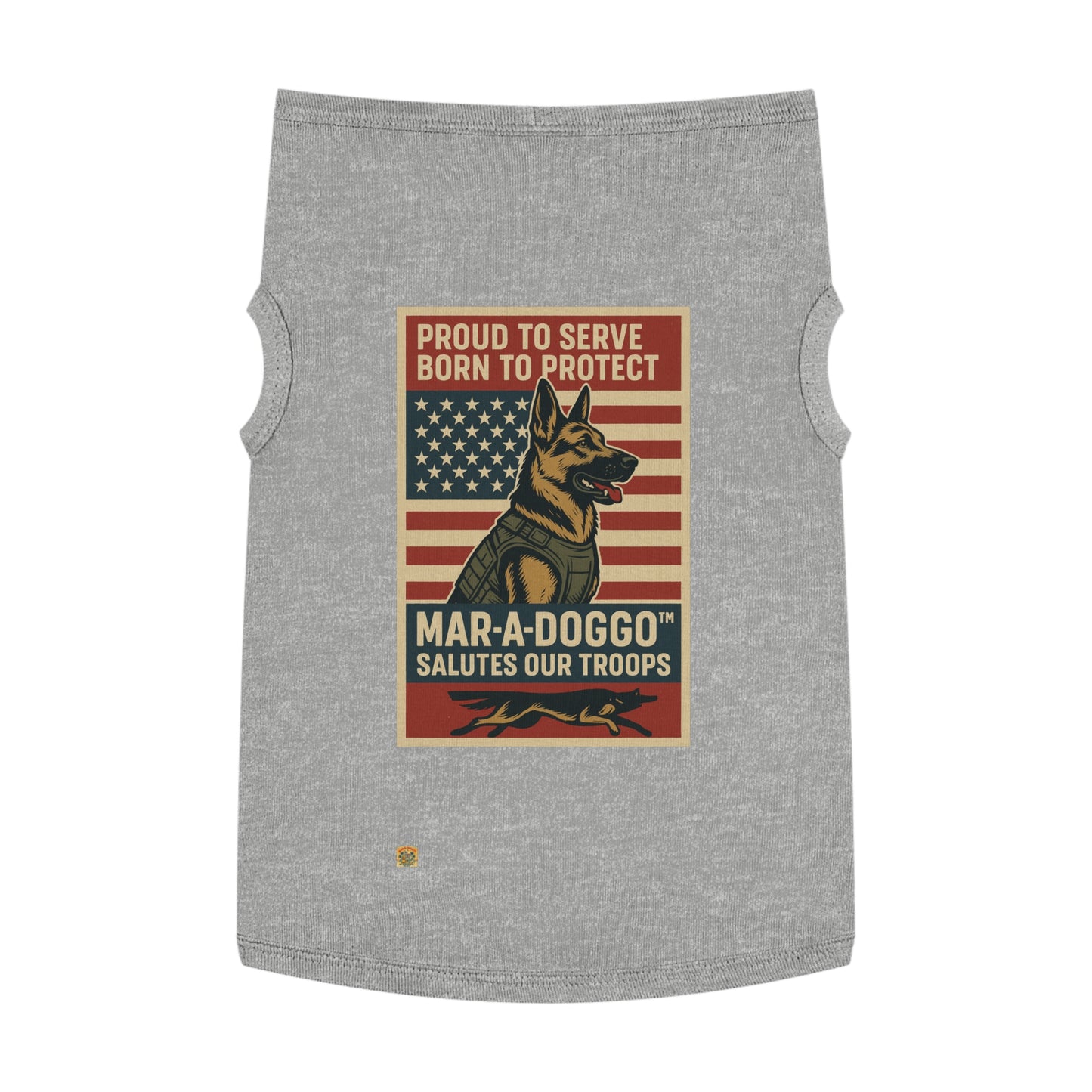 Proud To Serve, Born To Protect Dog Tank Top