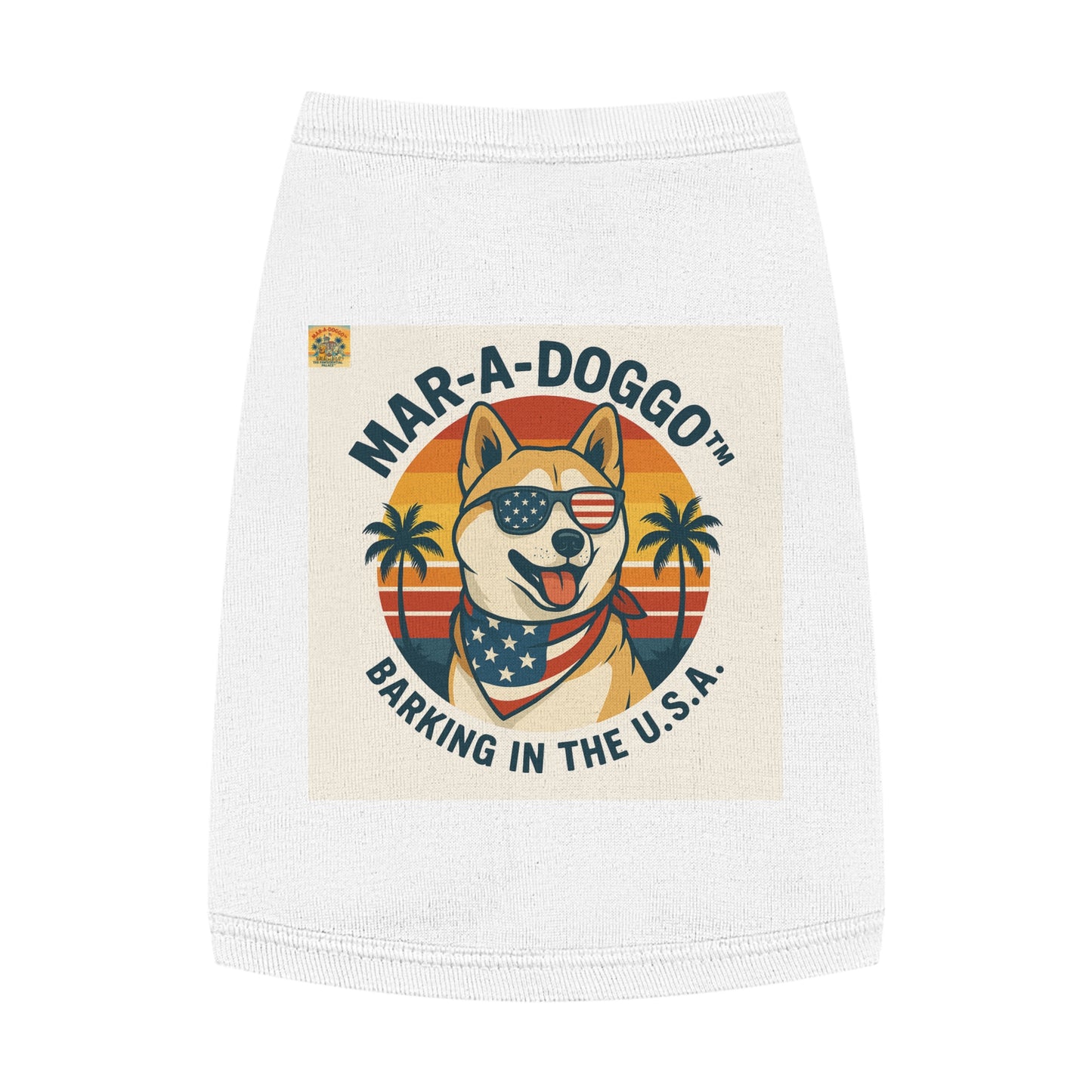 Barking In The USA Dog Tank Top