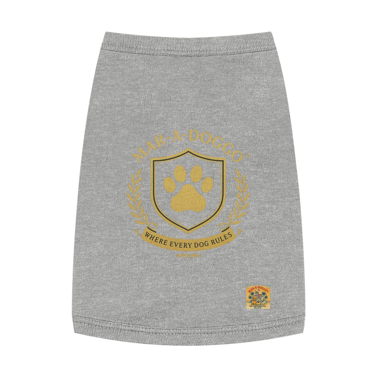 Where Every Dog Rules Emblem Style Dog Tank Top