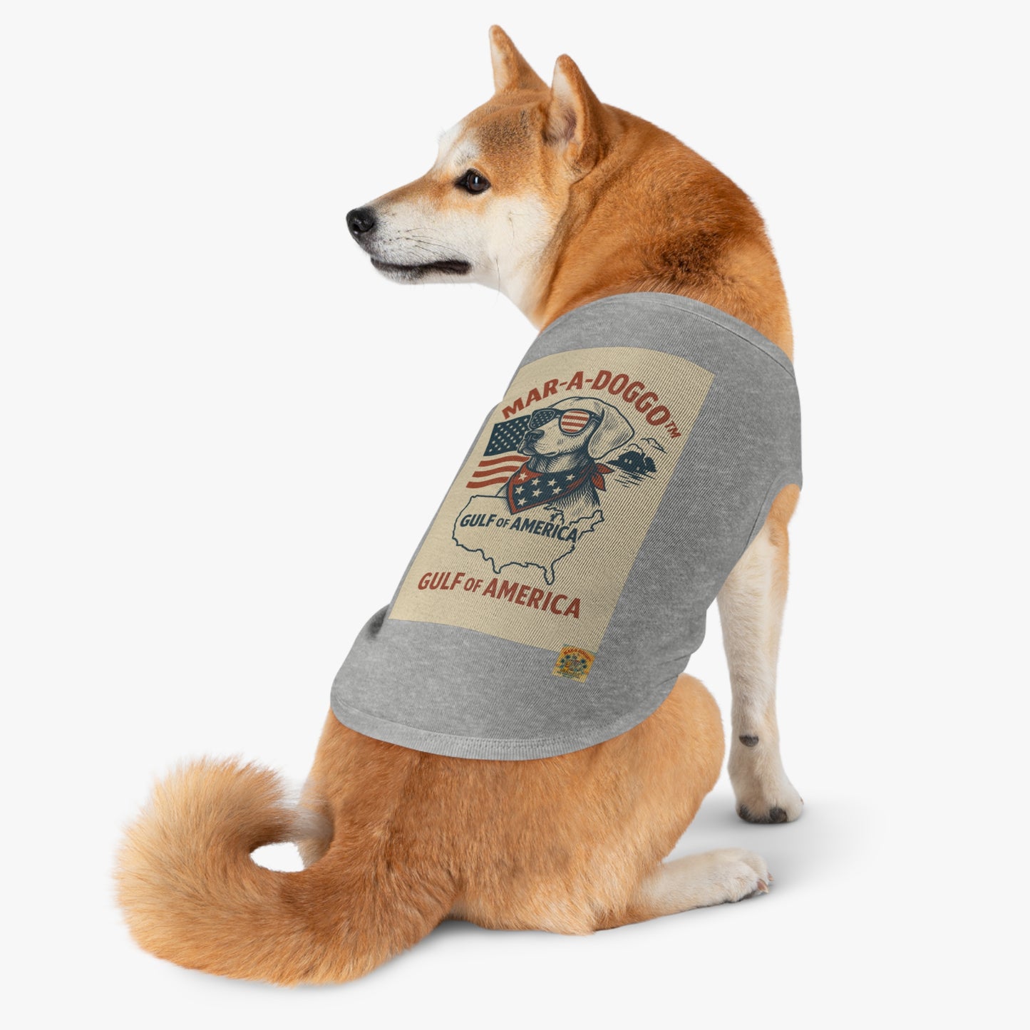 Gulf of America Say It Twice Dog Tank Top