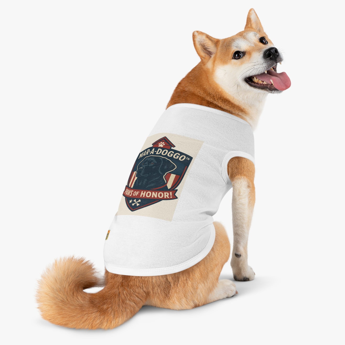 Paws of Honor Emblem Style Dog Tank Top