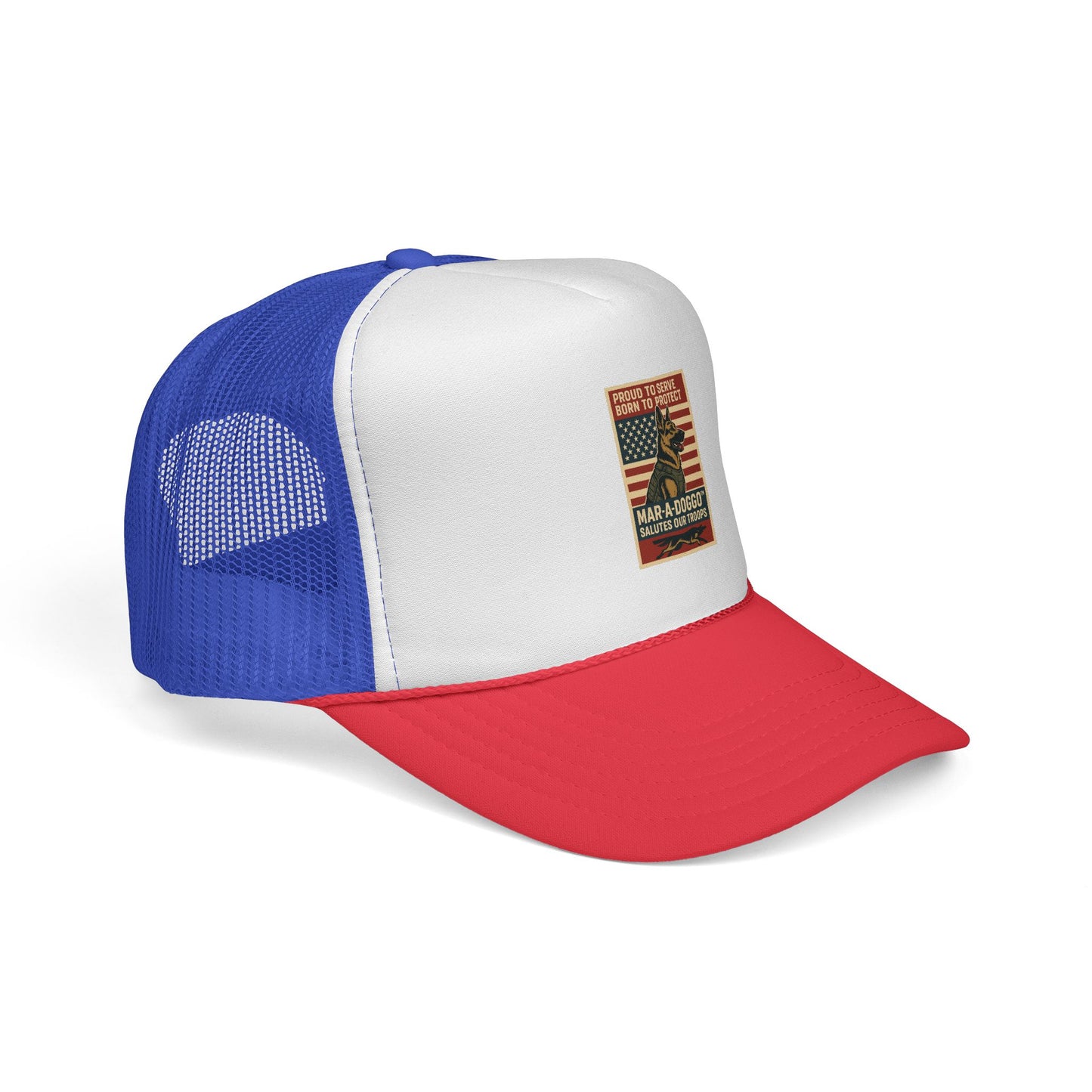 Proud to Serve, Born to Protect Trucker Cap (One Size Fits Most)