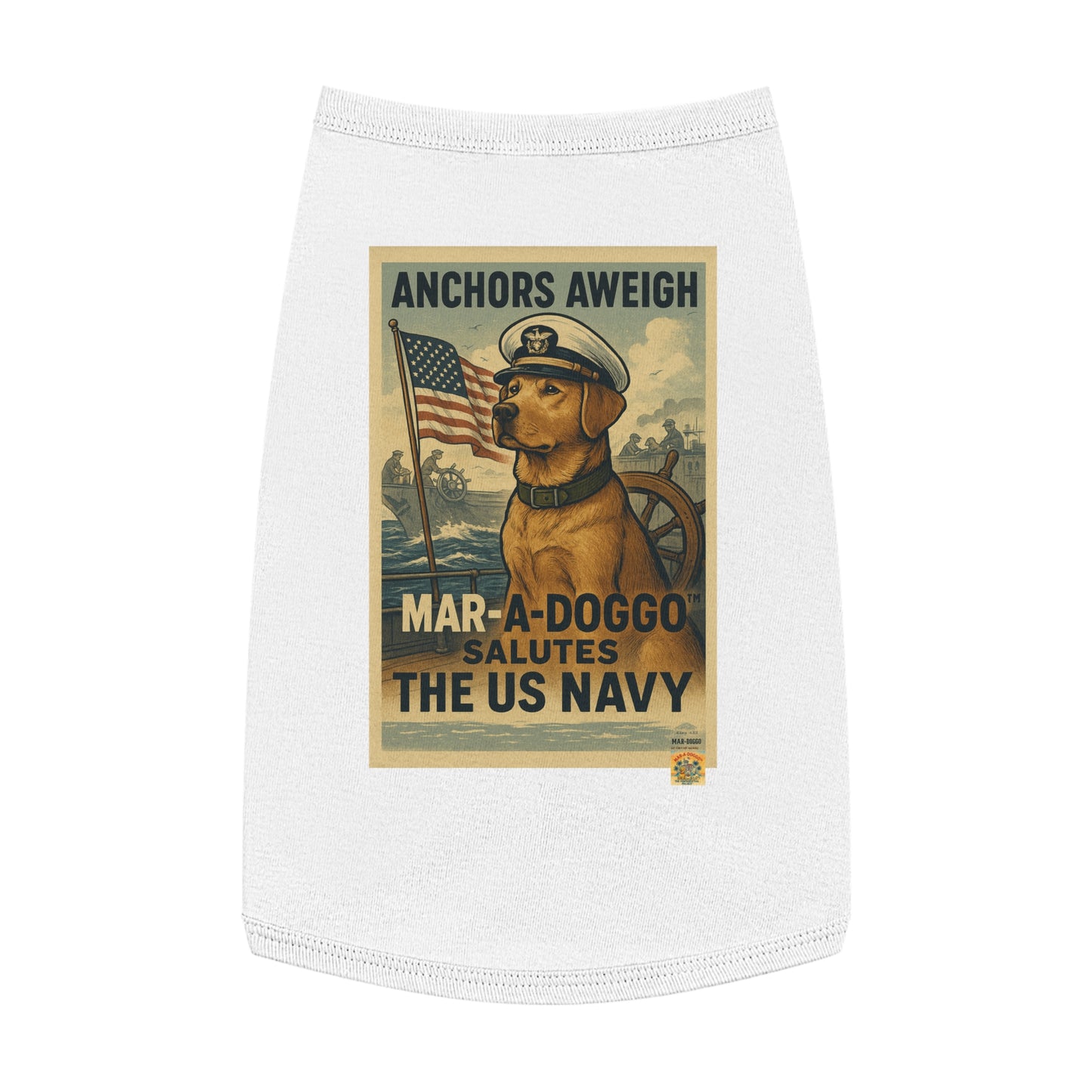 Anchors Aweigh Dog Tank Top