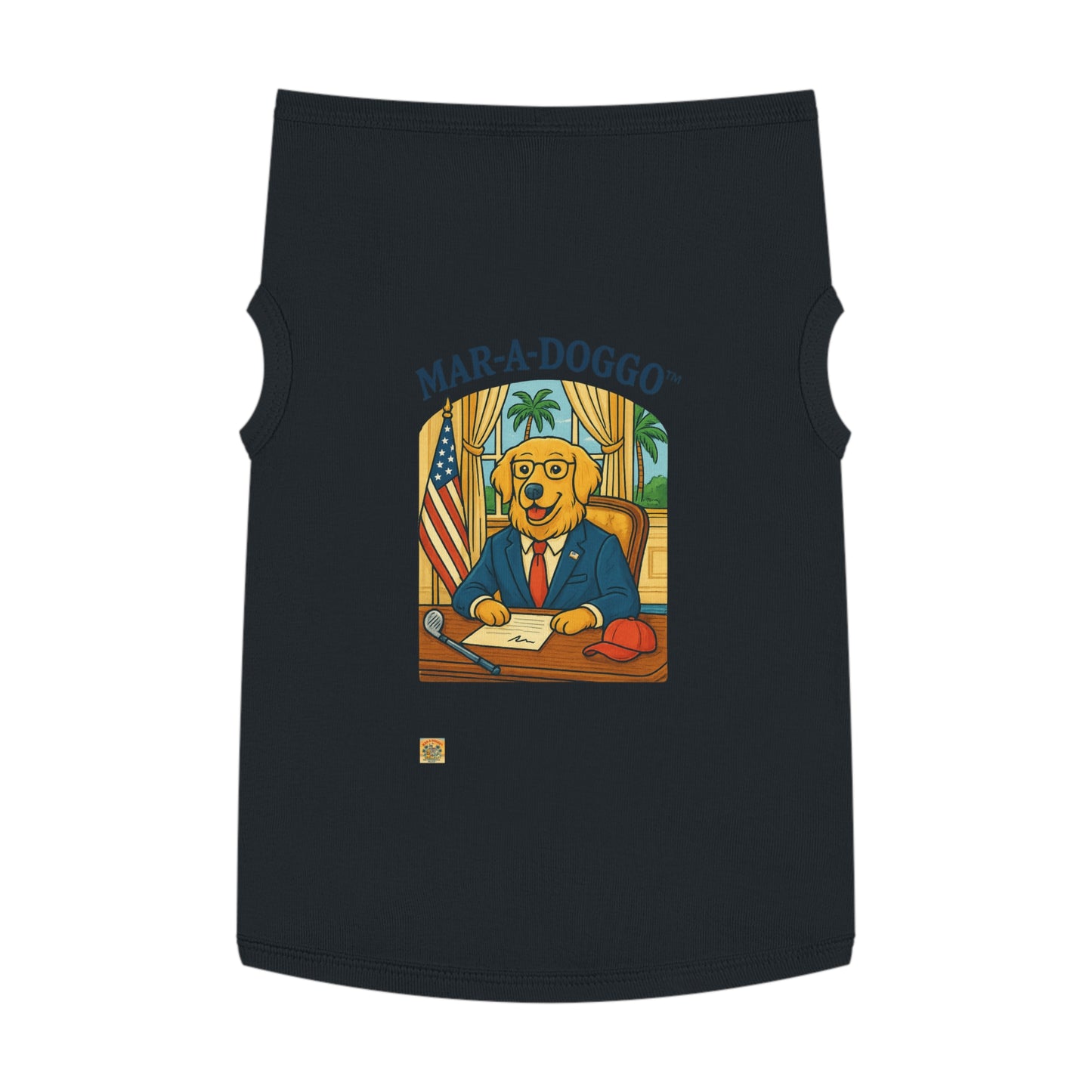 Palm Beach Style Dog Tank Top