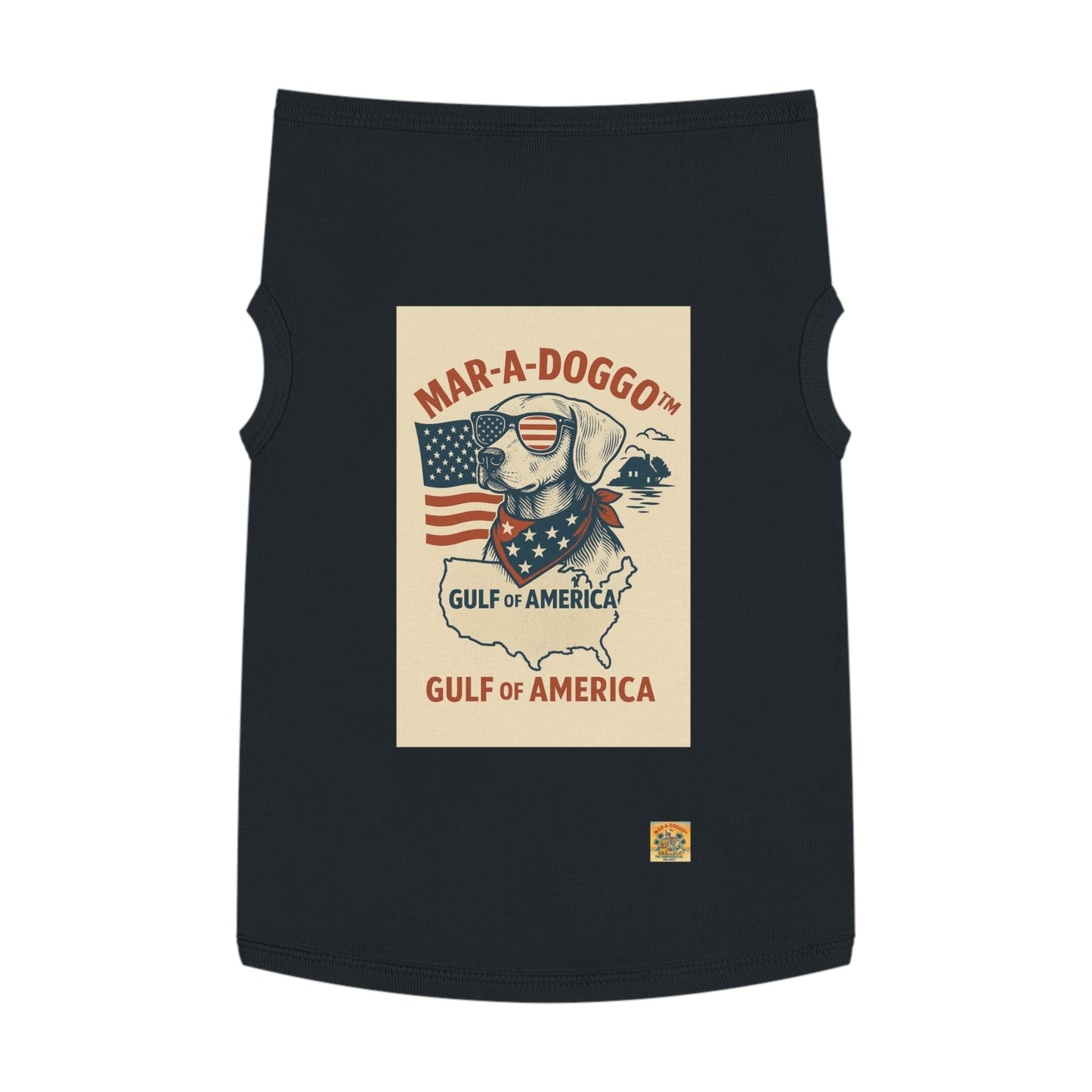 Gulf of America Say It Twice Dog Tank Top