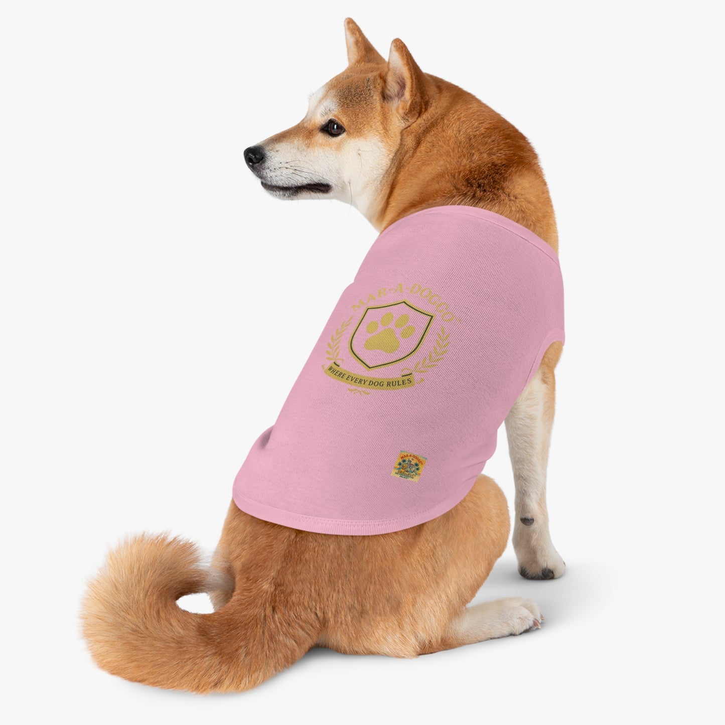Where Every Dog Rules Emblem Style Dog Tank Top
