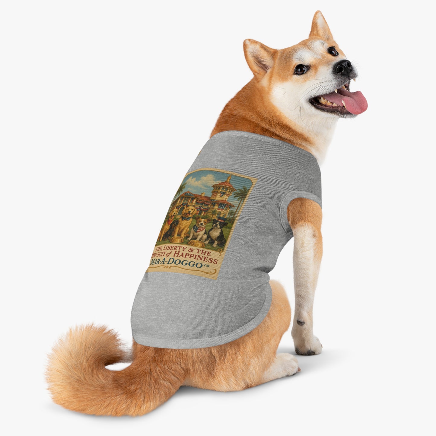 Life Liberty & The Paw-suit of Happiness Dog Tank Top