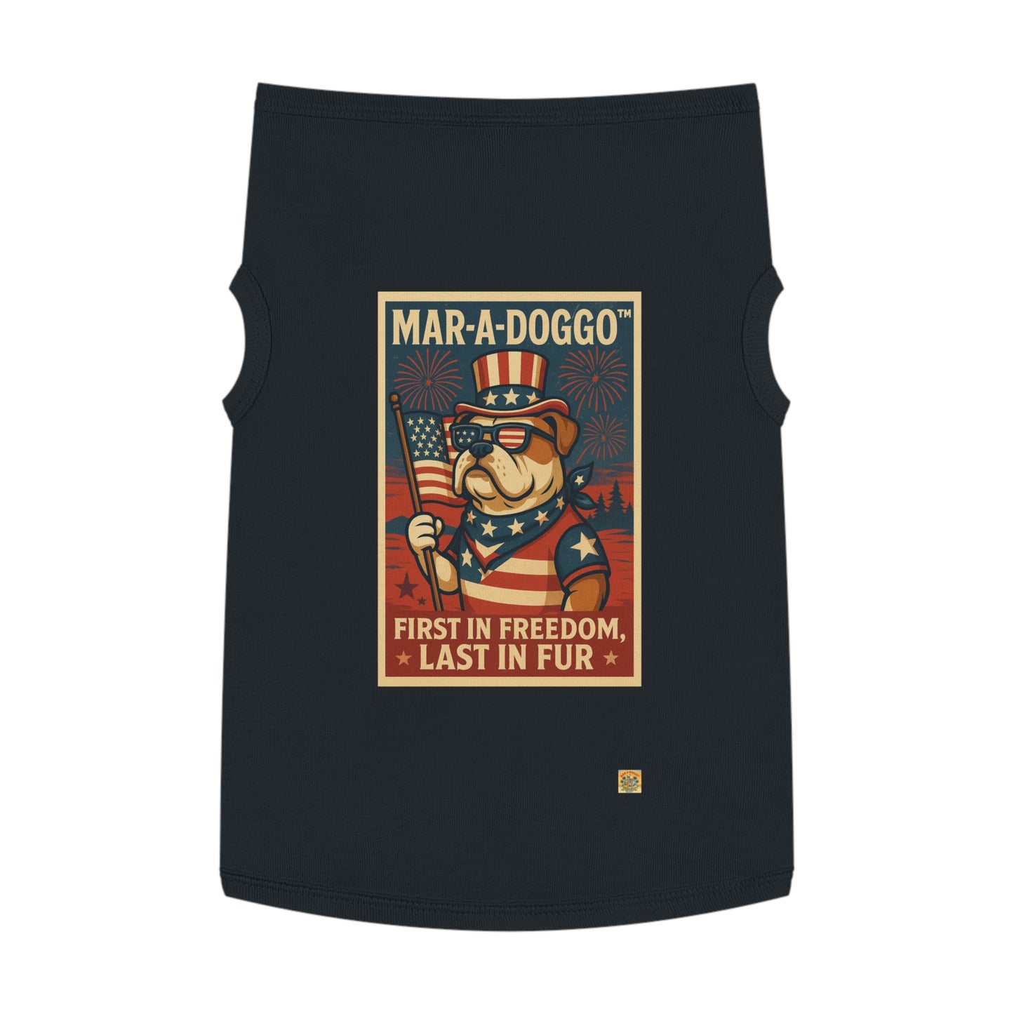 First In Freedom, Last In Fur Dog Tank Top