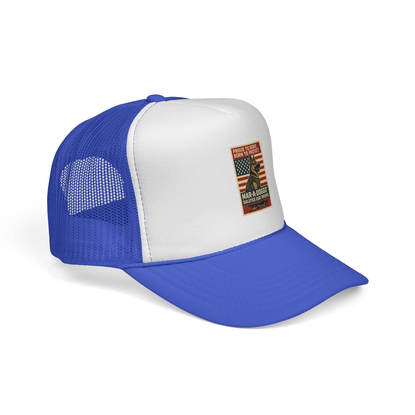 Proud to Serve, Born to Protect Trucker Cap (One Size Fits Most)