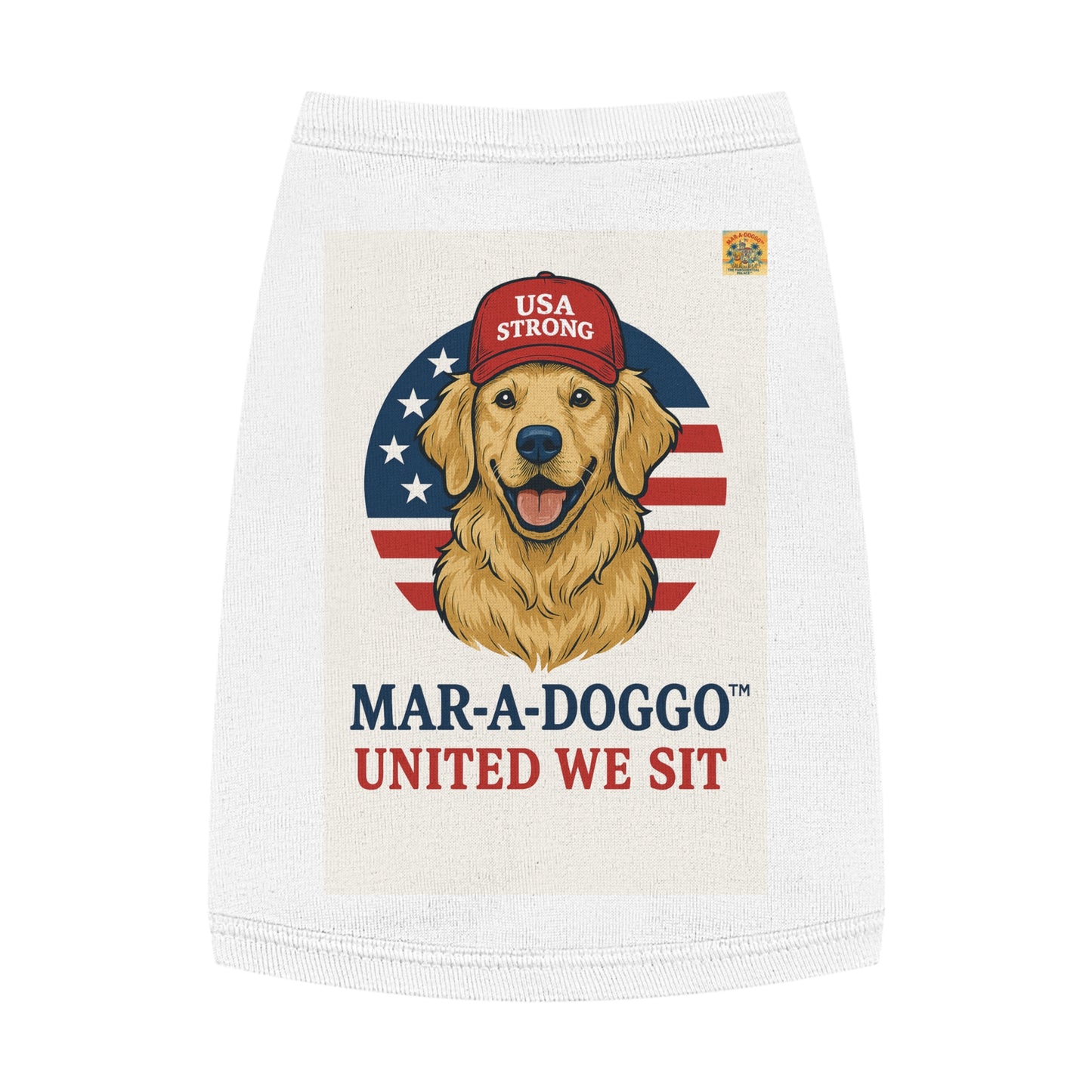 United We Sit Dog Tank Top