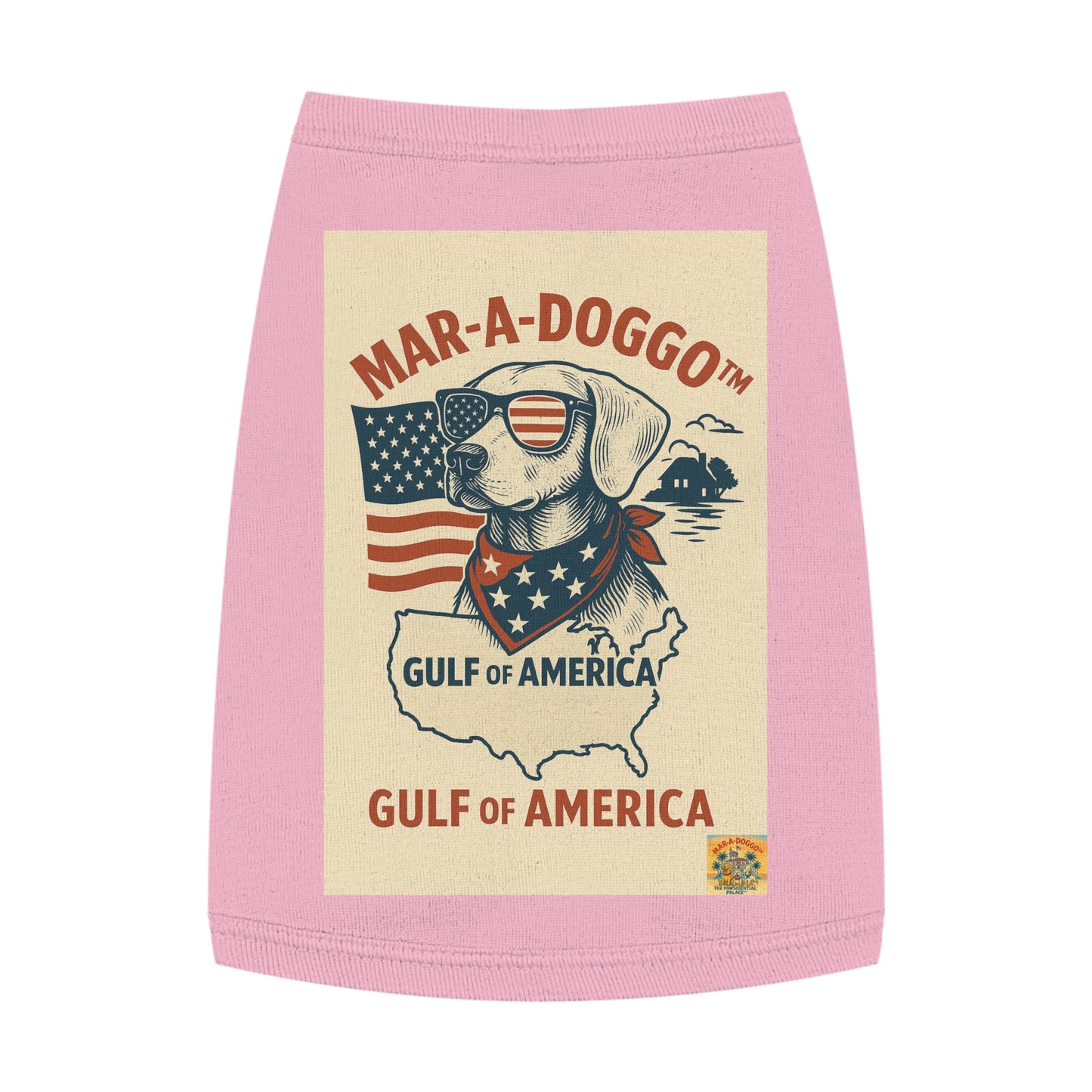 Gulf of America Say It Twice Dog Tank Top