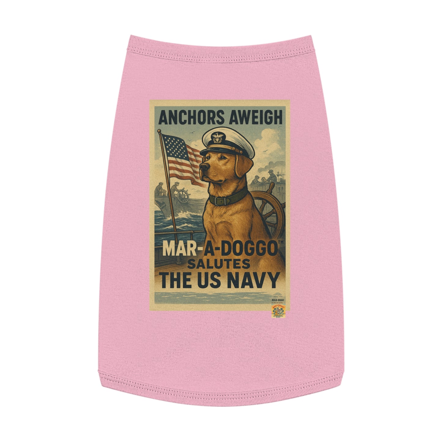Anchors Aweigh Dog Tank Top