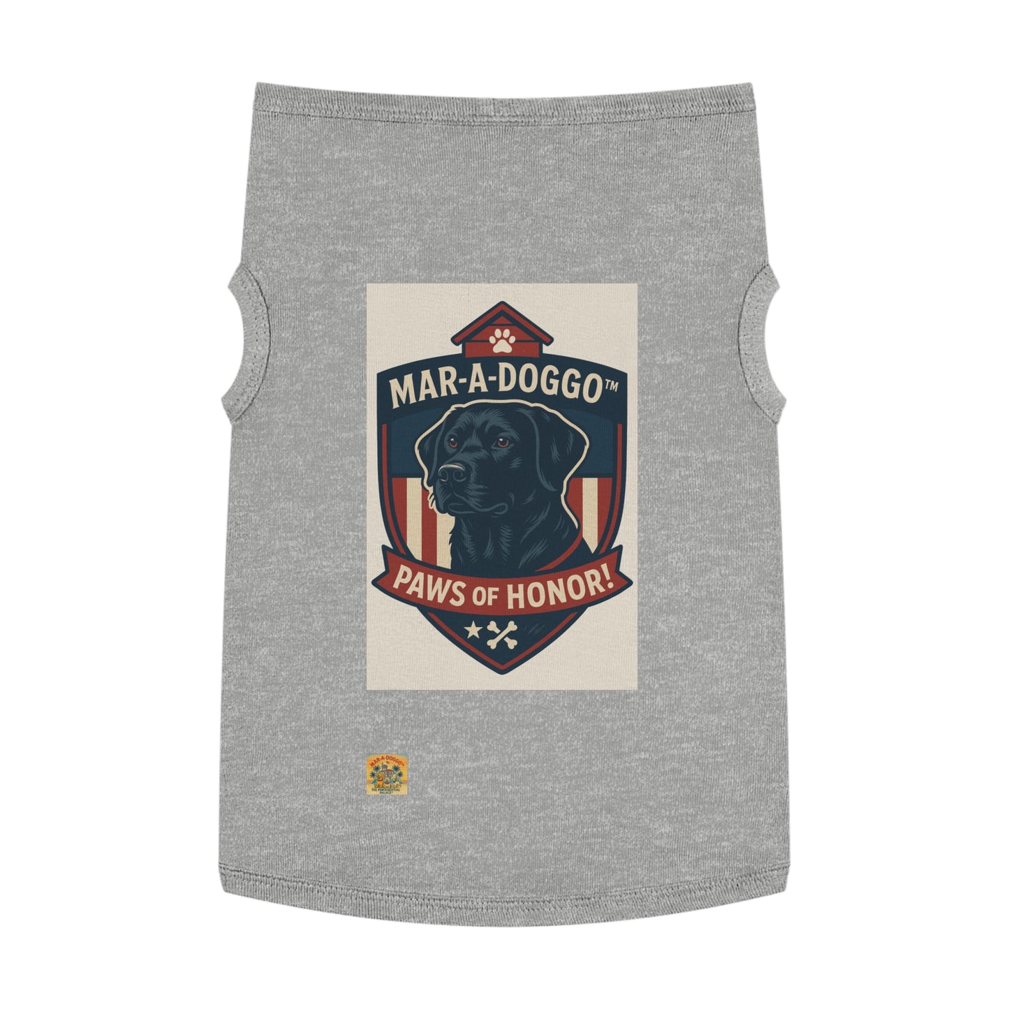 Paws of Honor Emblem Style Dog Tank Top
