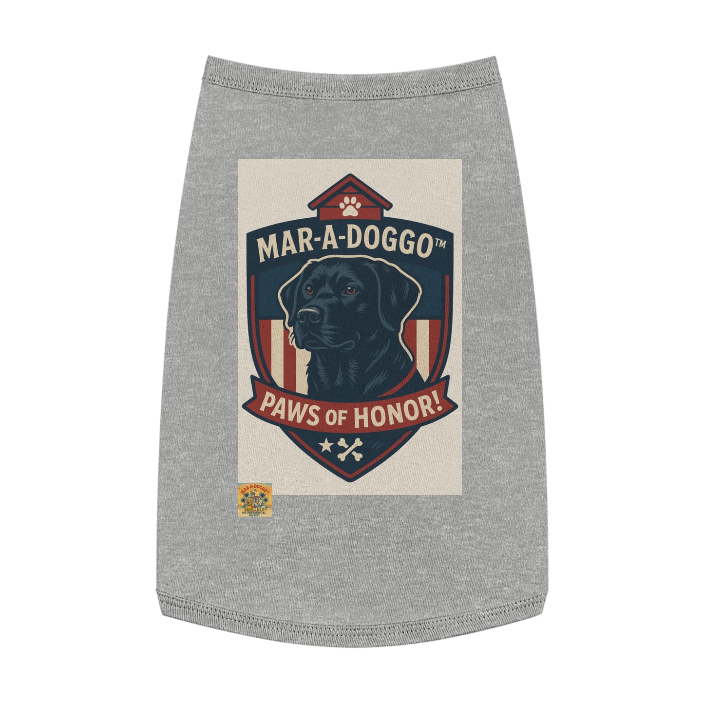Paws of Honor Emblem Style Dog Tank Top